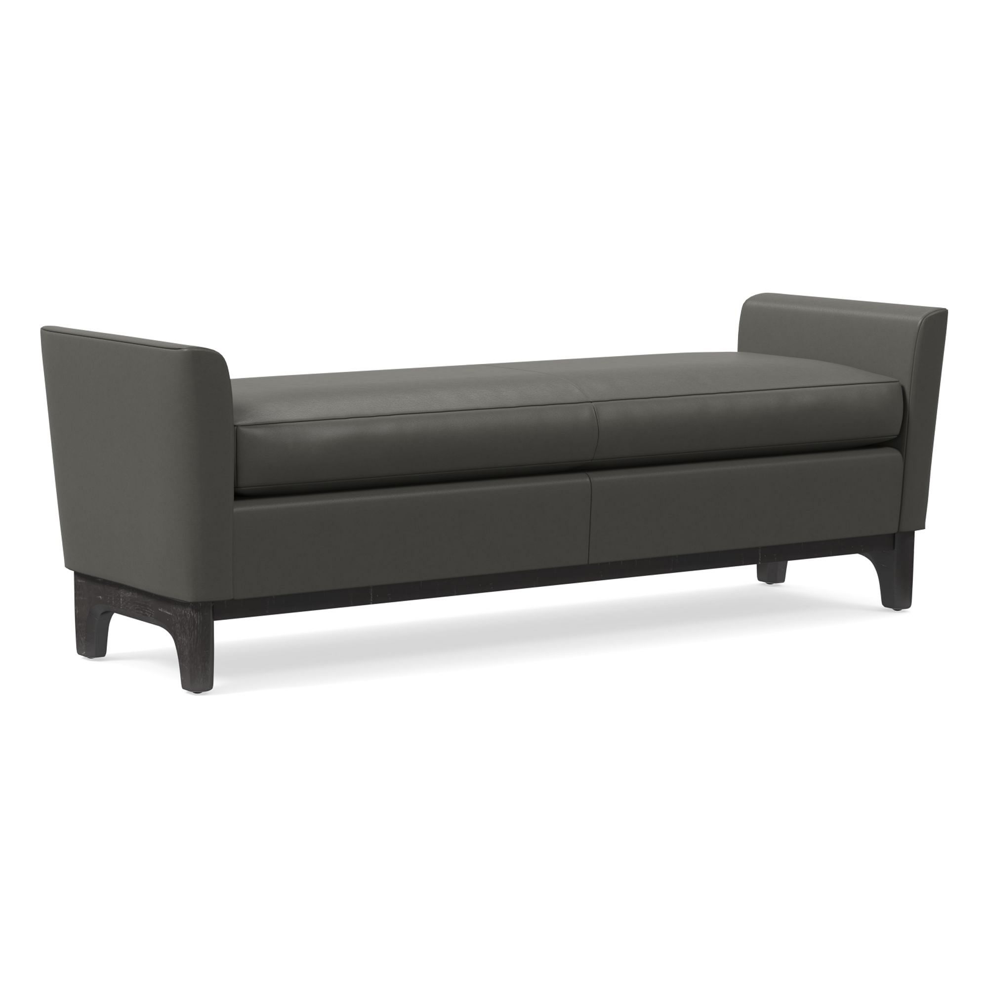 Harvey Leather Bench | West Elm