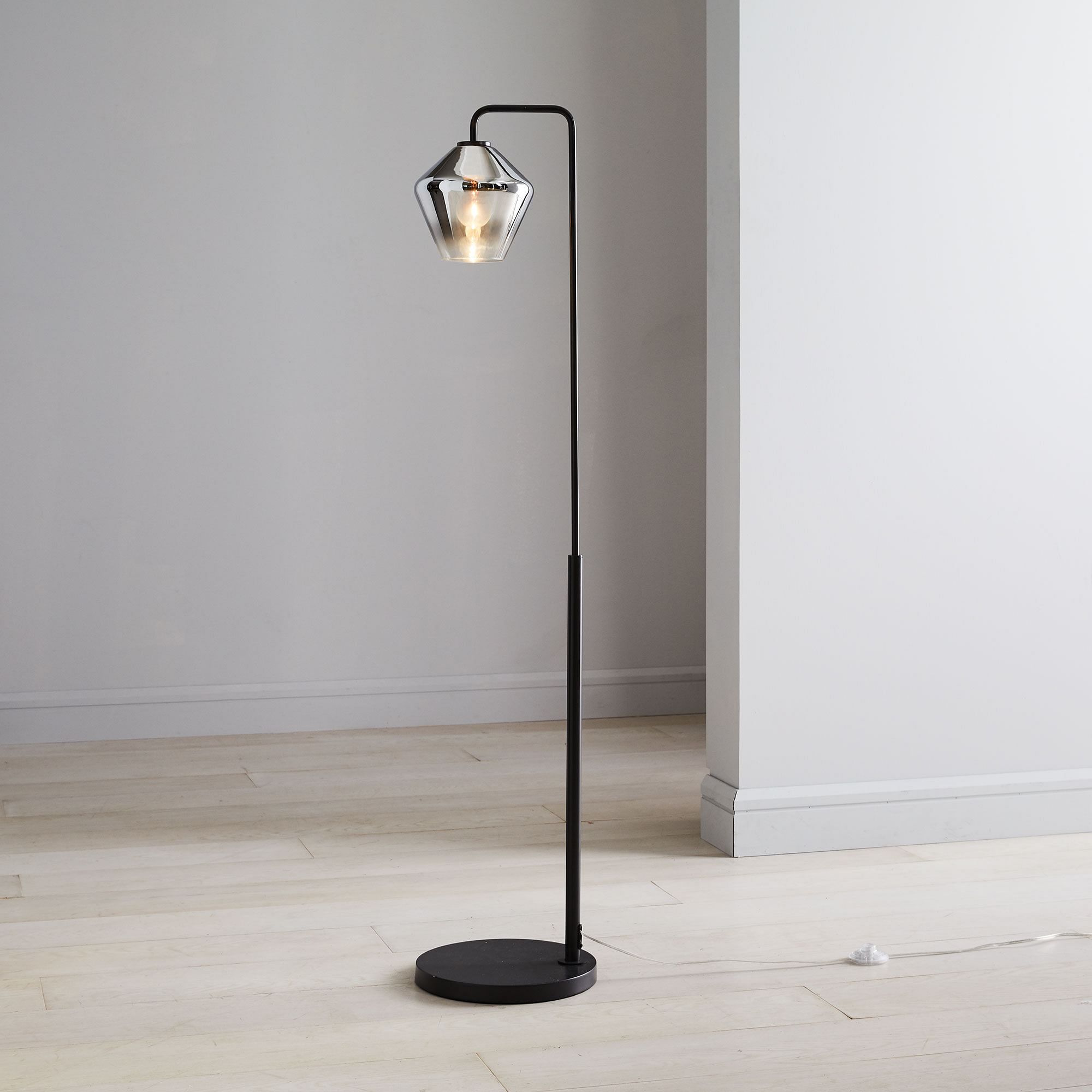 Sculptural Glass Geo Floor Lamp | West Elm