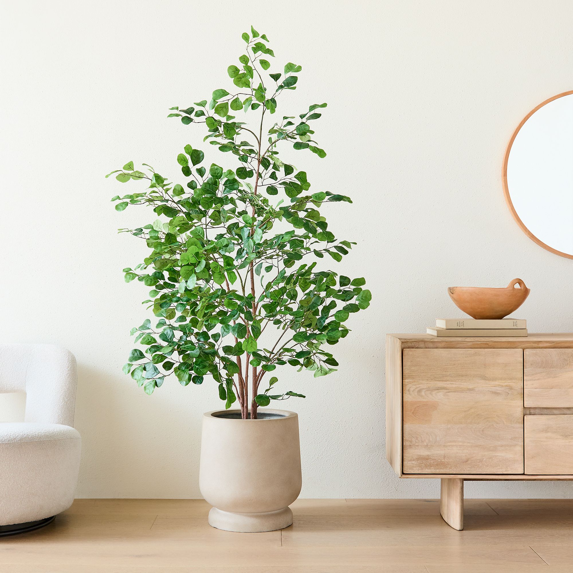 Faux Potted Ficus Tree & Helena Planter Bundle | West Elm