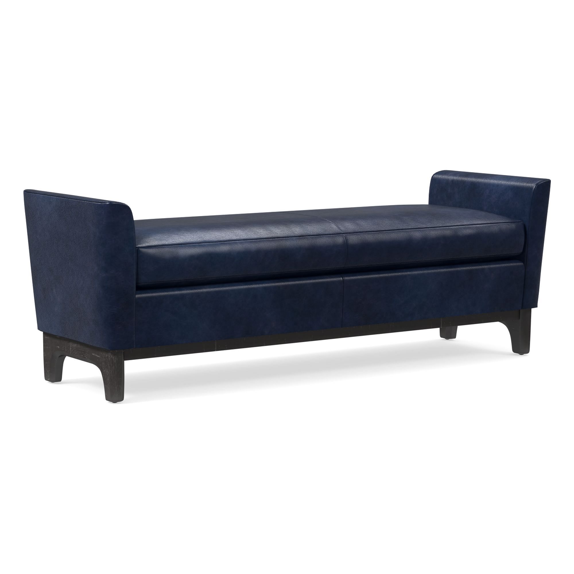 Harvey Leather Bench | West Elm