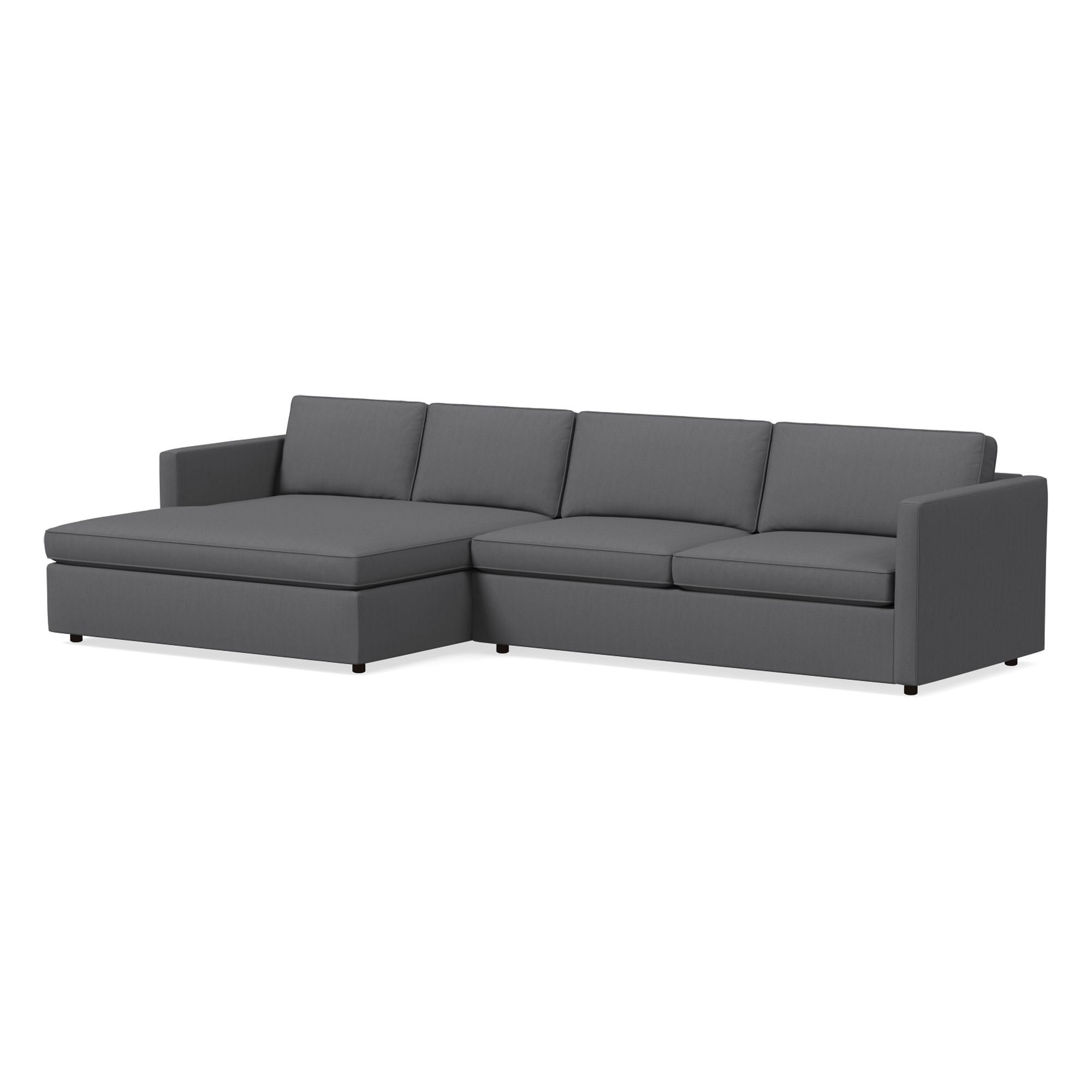 Harris Double Wide Chaise Sectional | Sofa With West Elm