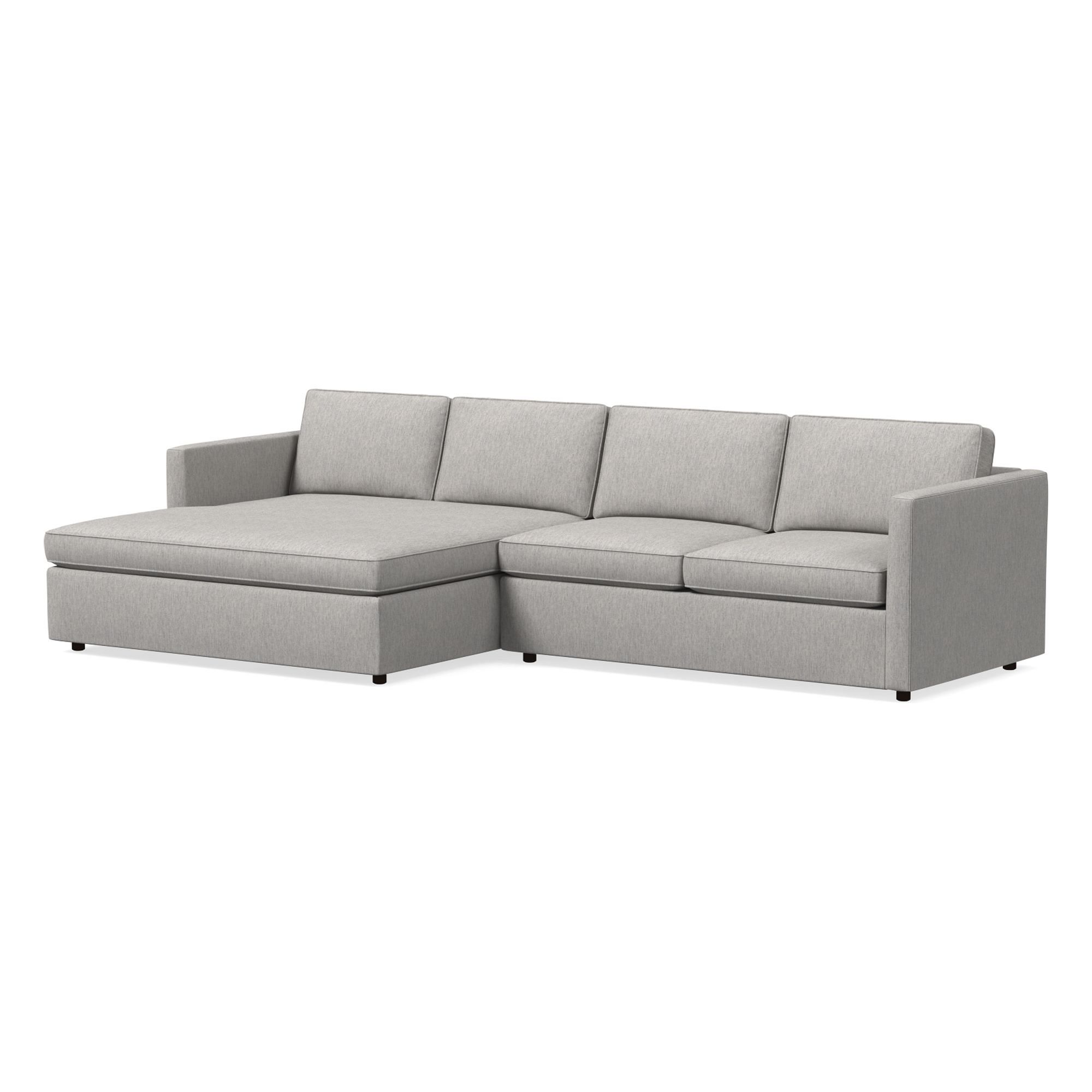 Harris Double Wide Chaise Sectional | Sofa With West Elm