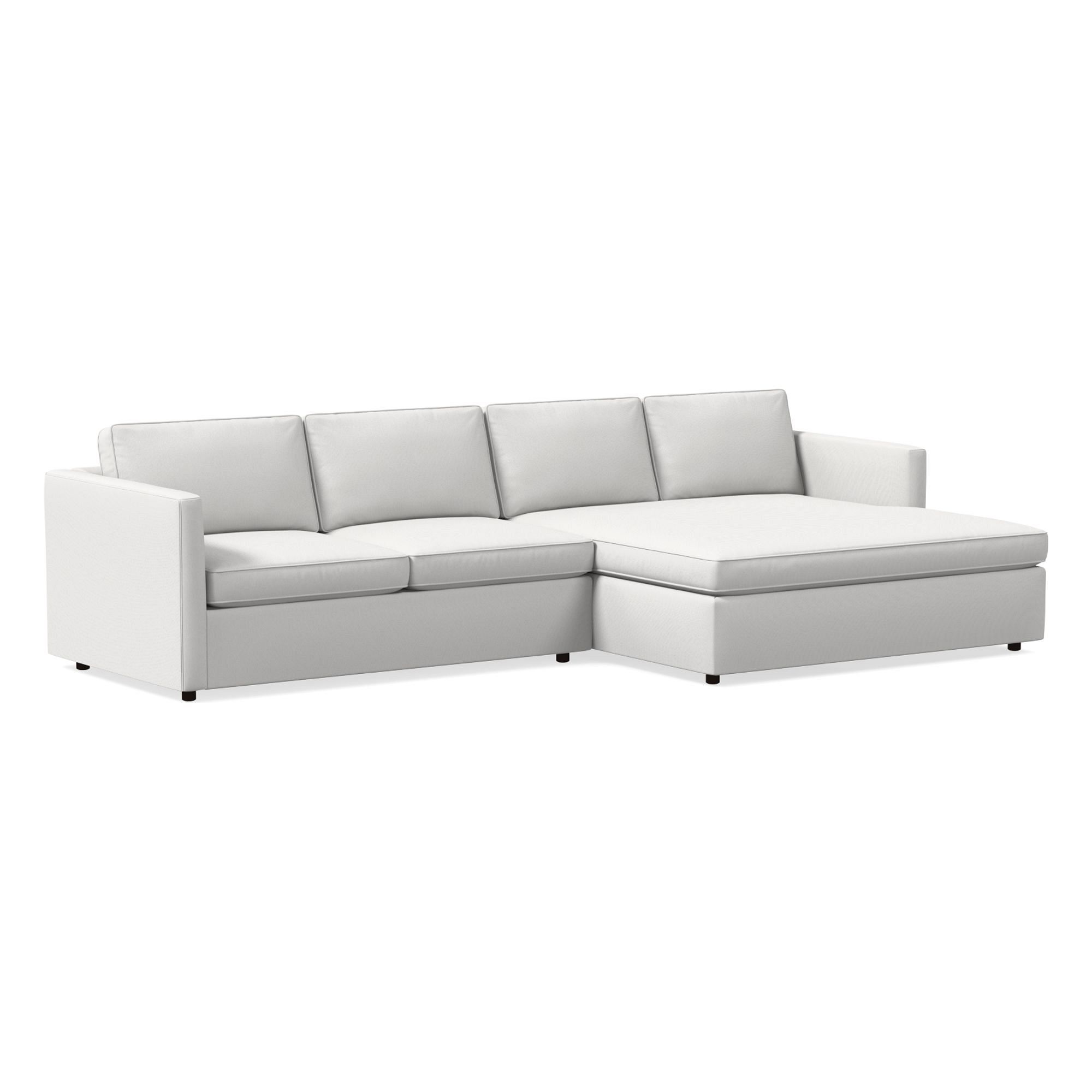 Harris Double Wide Chaise Sectional | Sofa With West Elm