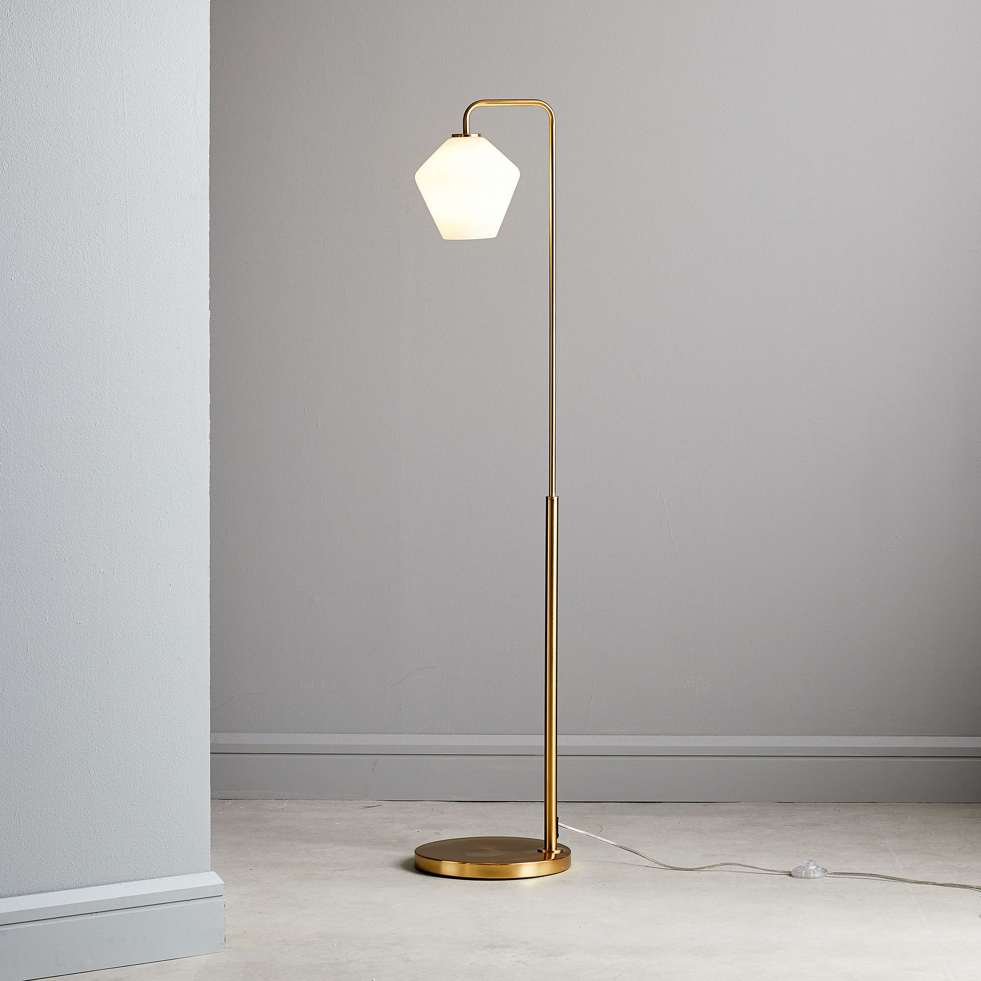 Sculptural Glass Geo Floor Lamp | West Elm