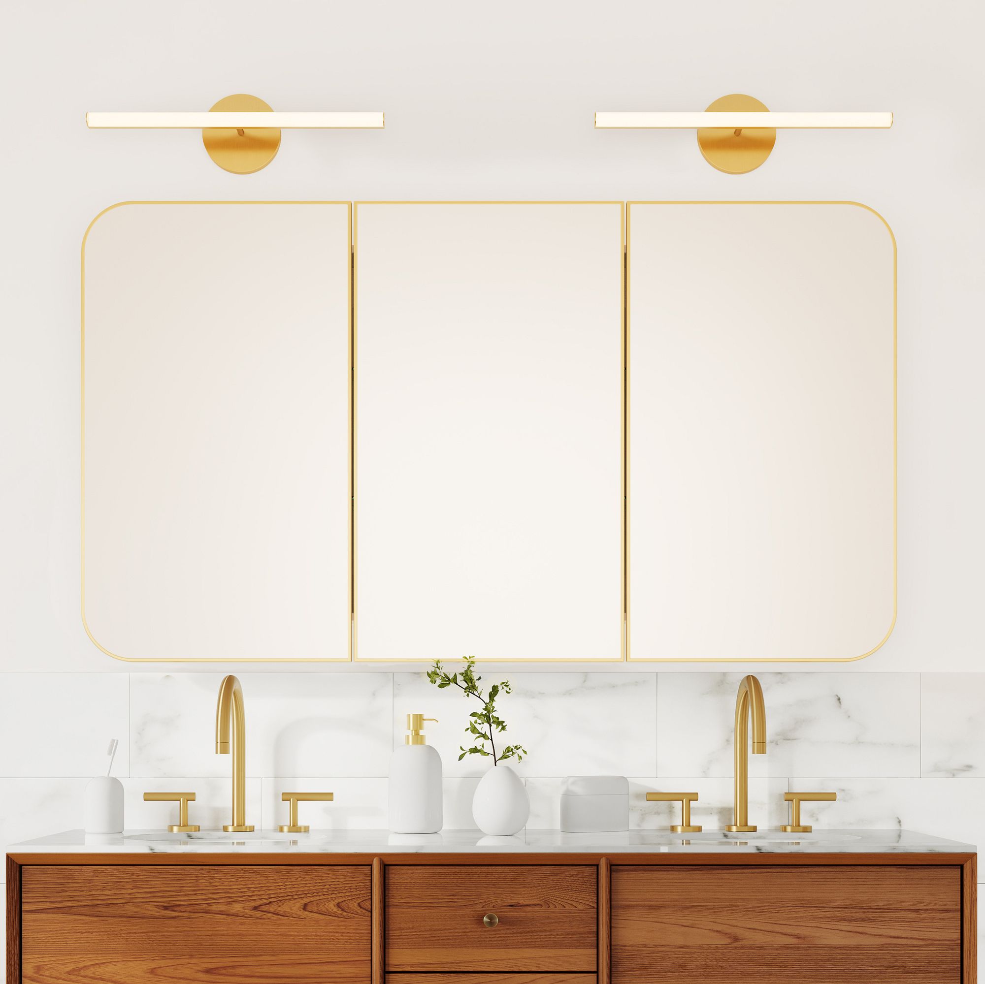 Seamless Triple Medicine Cabinet | West Elm