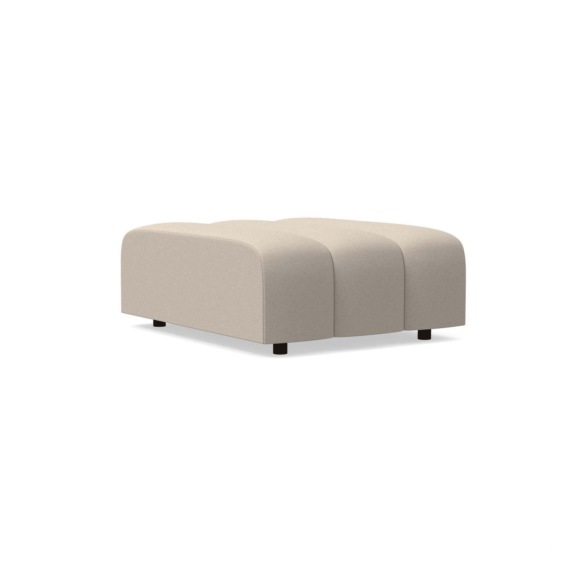 Avalon Channeled Ottoman | West Elm