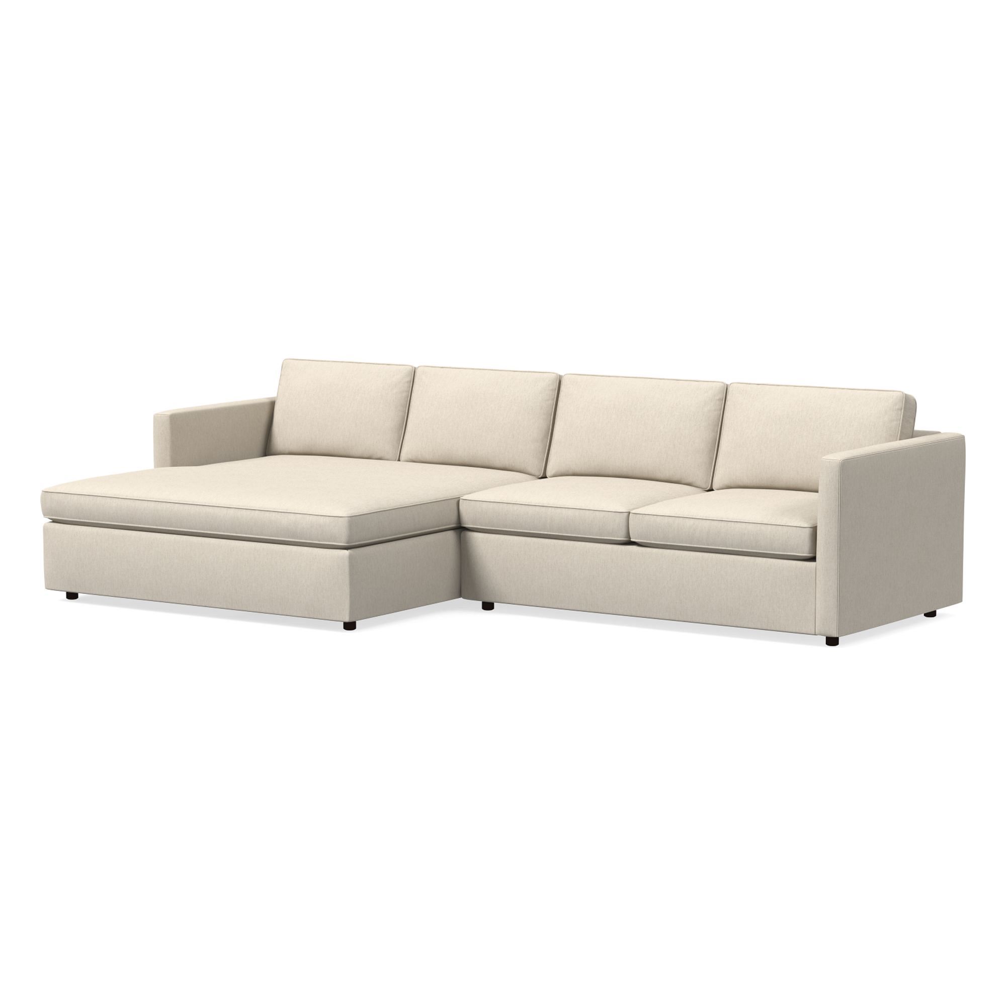 Harris Double Wide Chaise Sectional | Sofa With West Elm