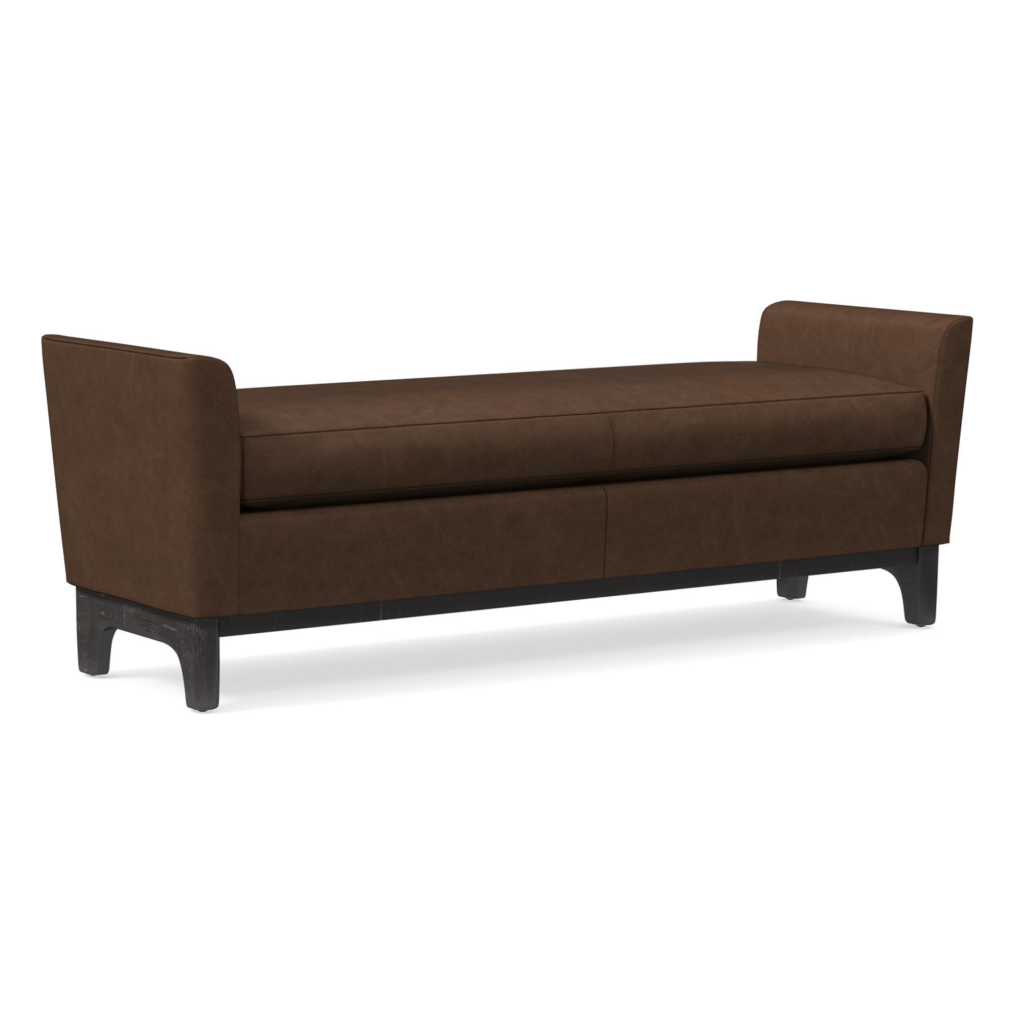 Harvey Leather Bench | West Elm