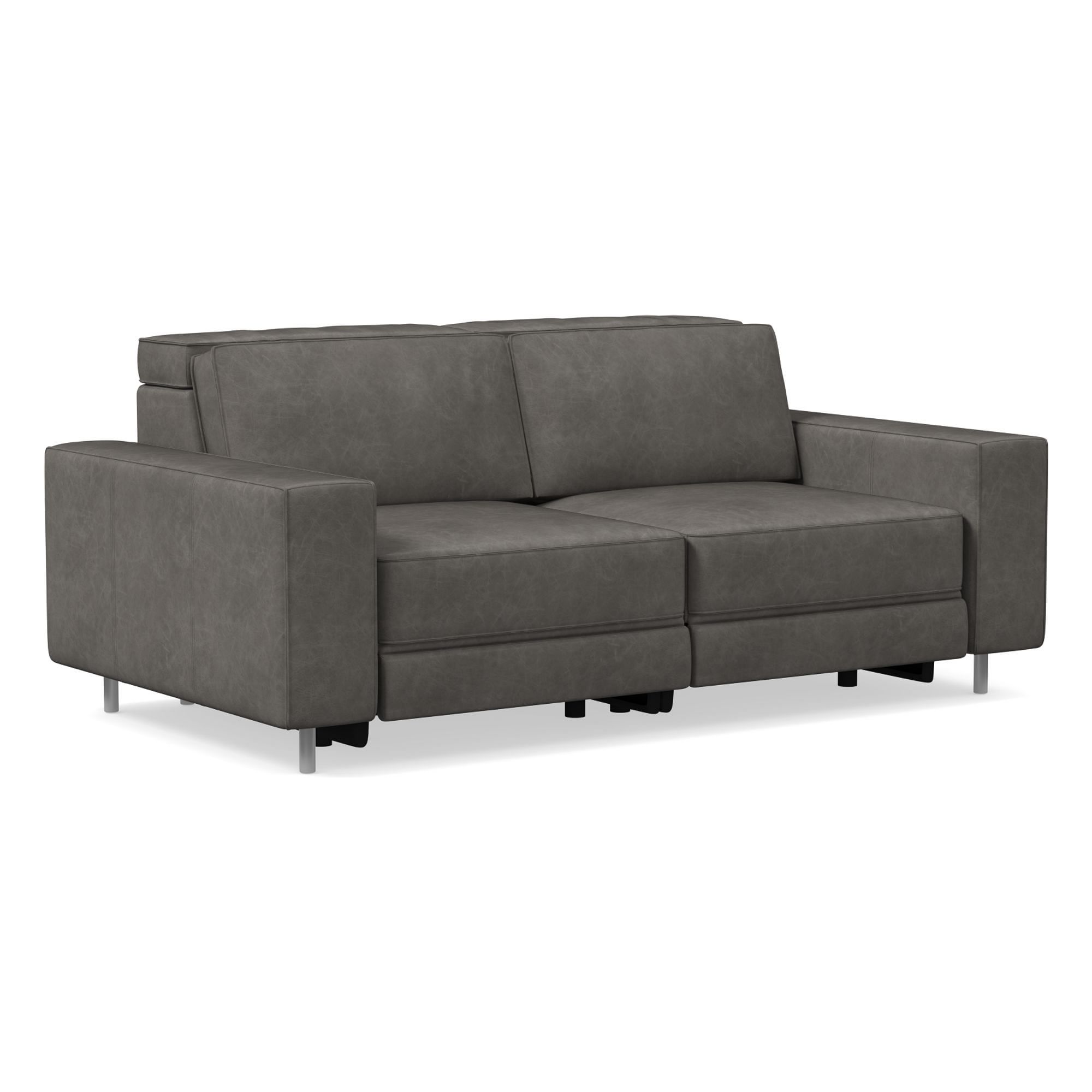 Axel Motion Reclining Leather Sofa (78") | West Elm