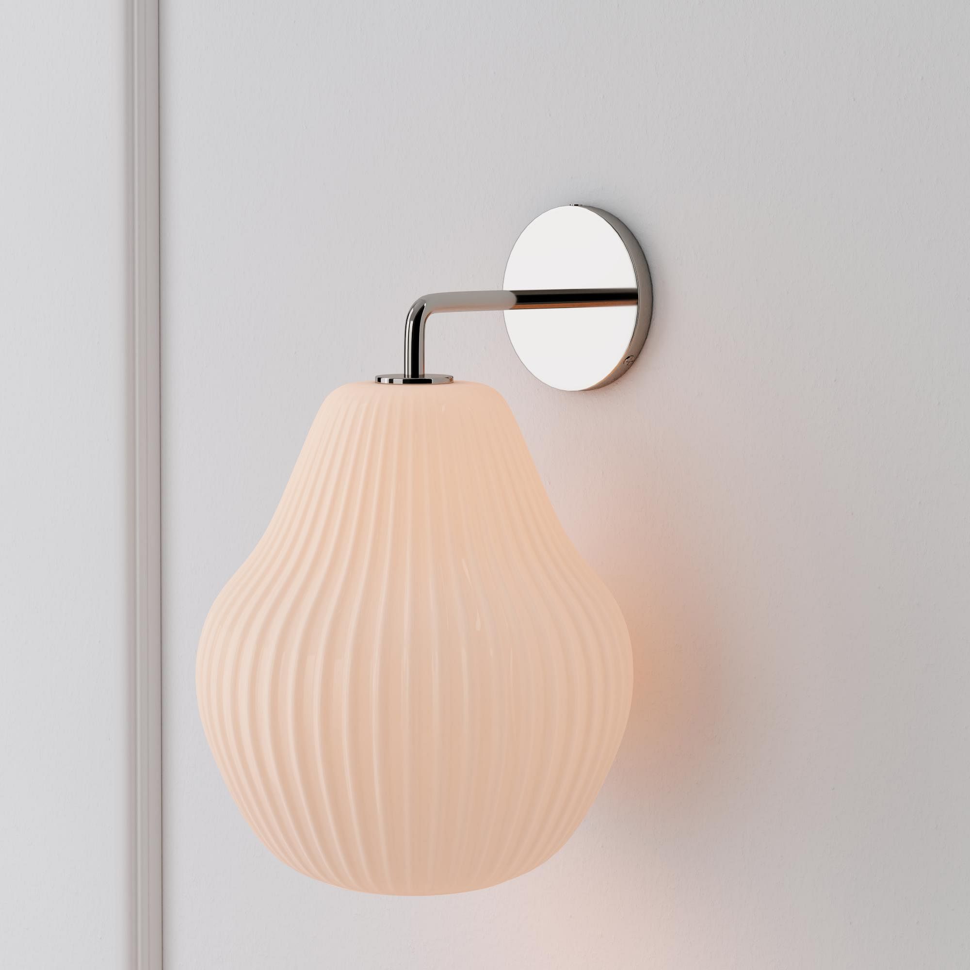 Sculptural Ribbed Sconce | West Elm