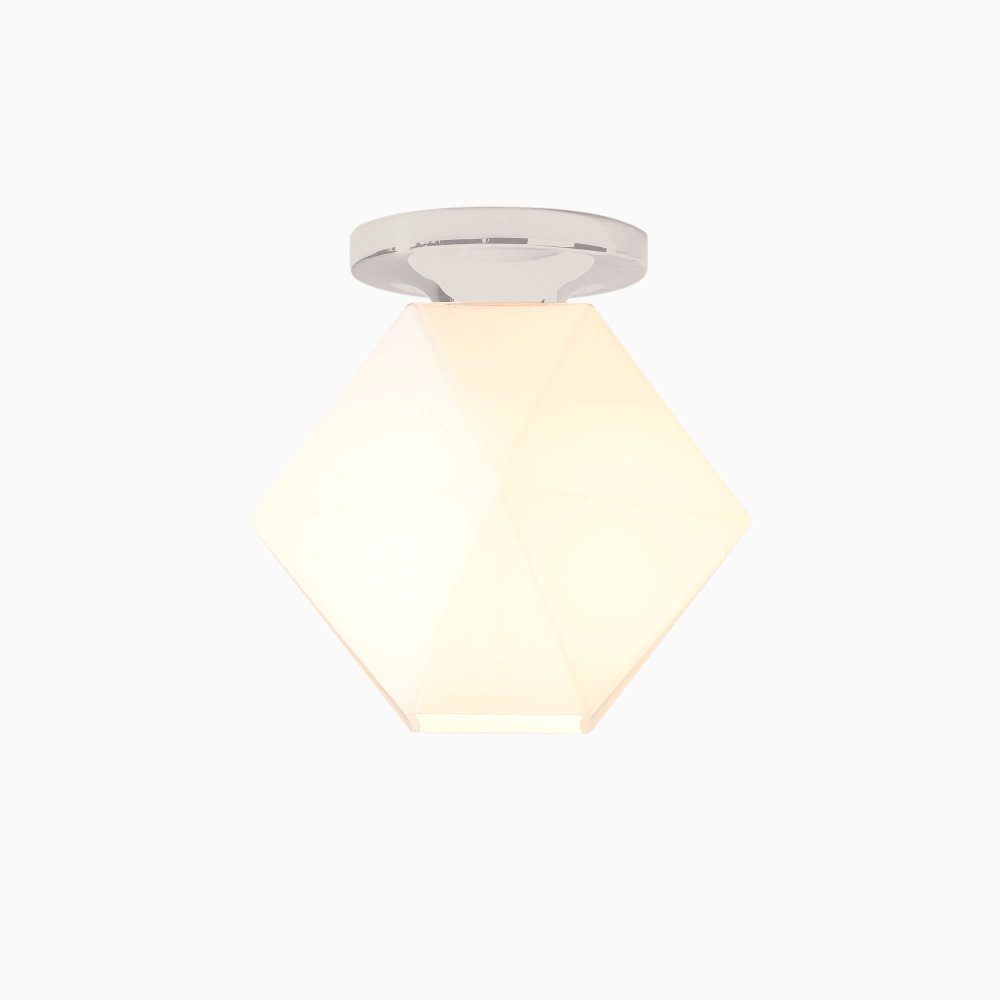 Sculptural Faceted Flush Mount | West Elm