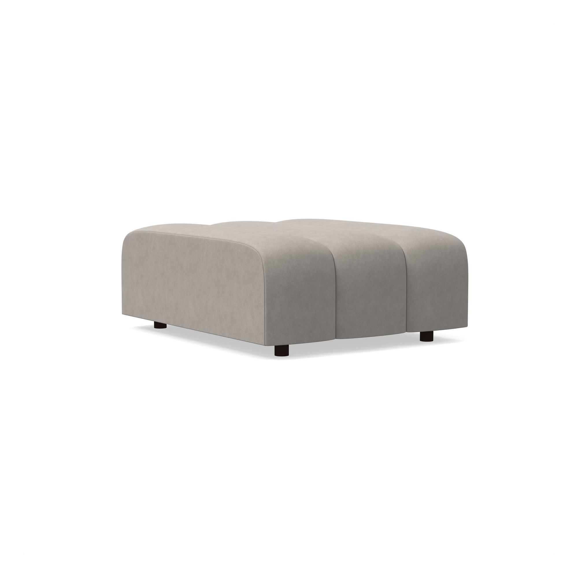 Avalon Channeled Ottoman | West Elm