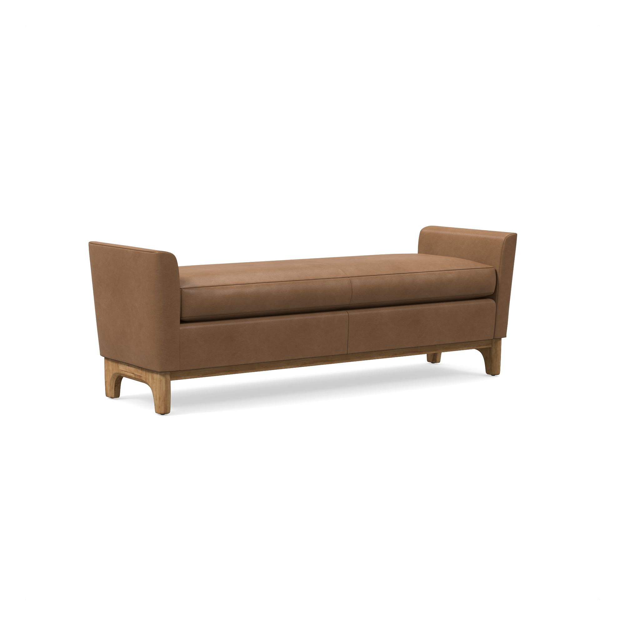 Harvey Leather Bench | West Elm