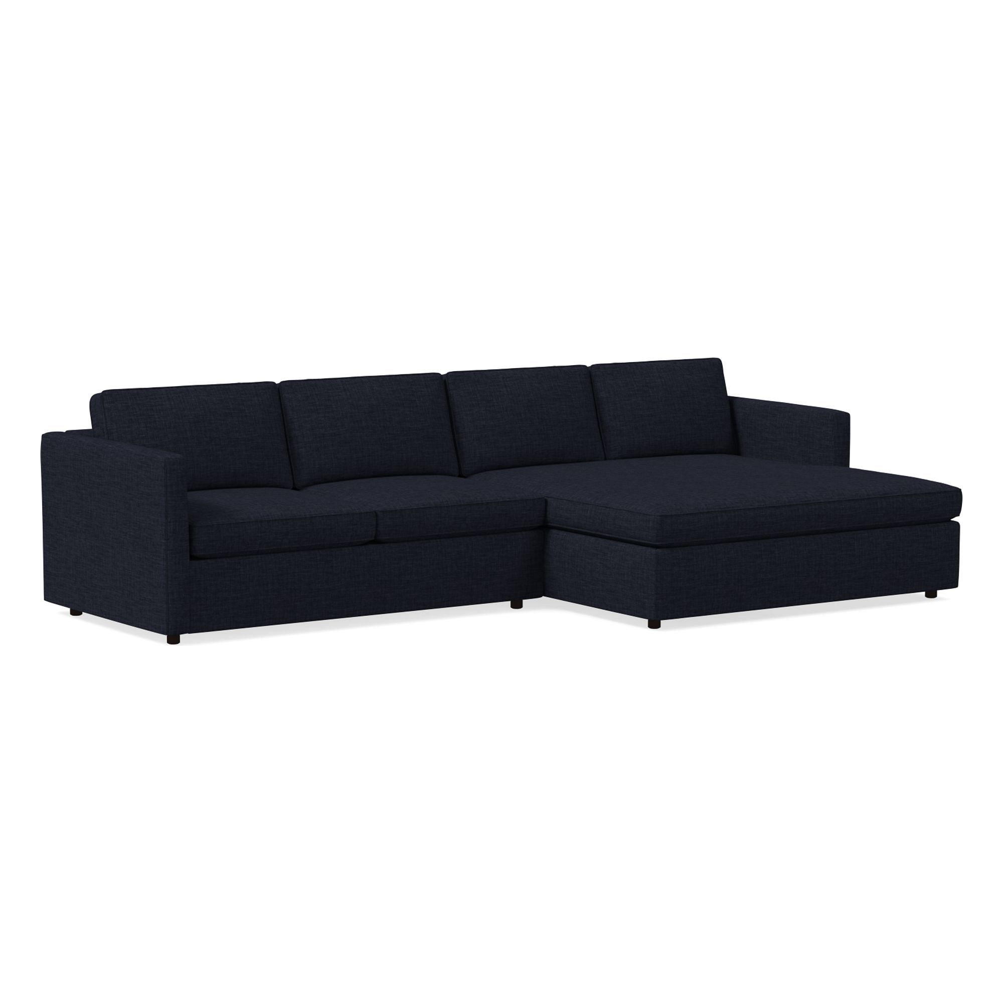 Harris Double Wide Chaise Sectional | Sofa With West Elm