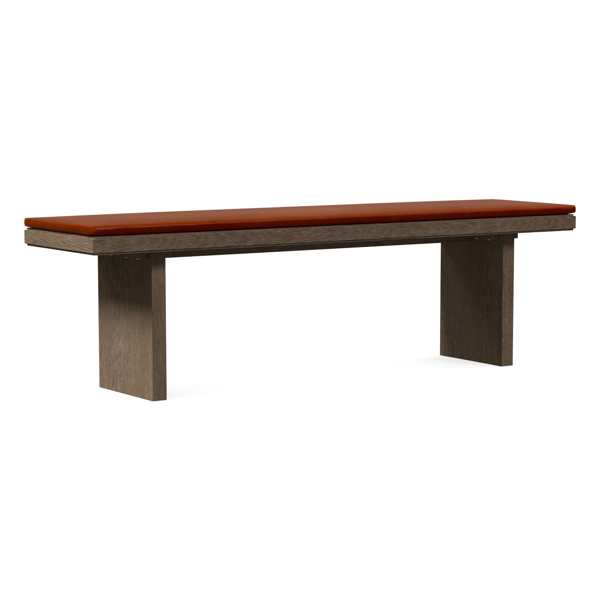 Santa Rosa Dining Bench Vegan Leather Cushion (67") | West Elm