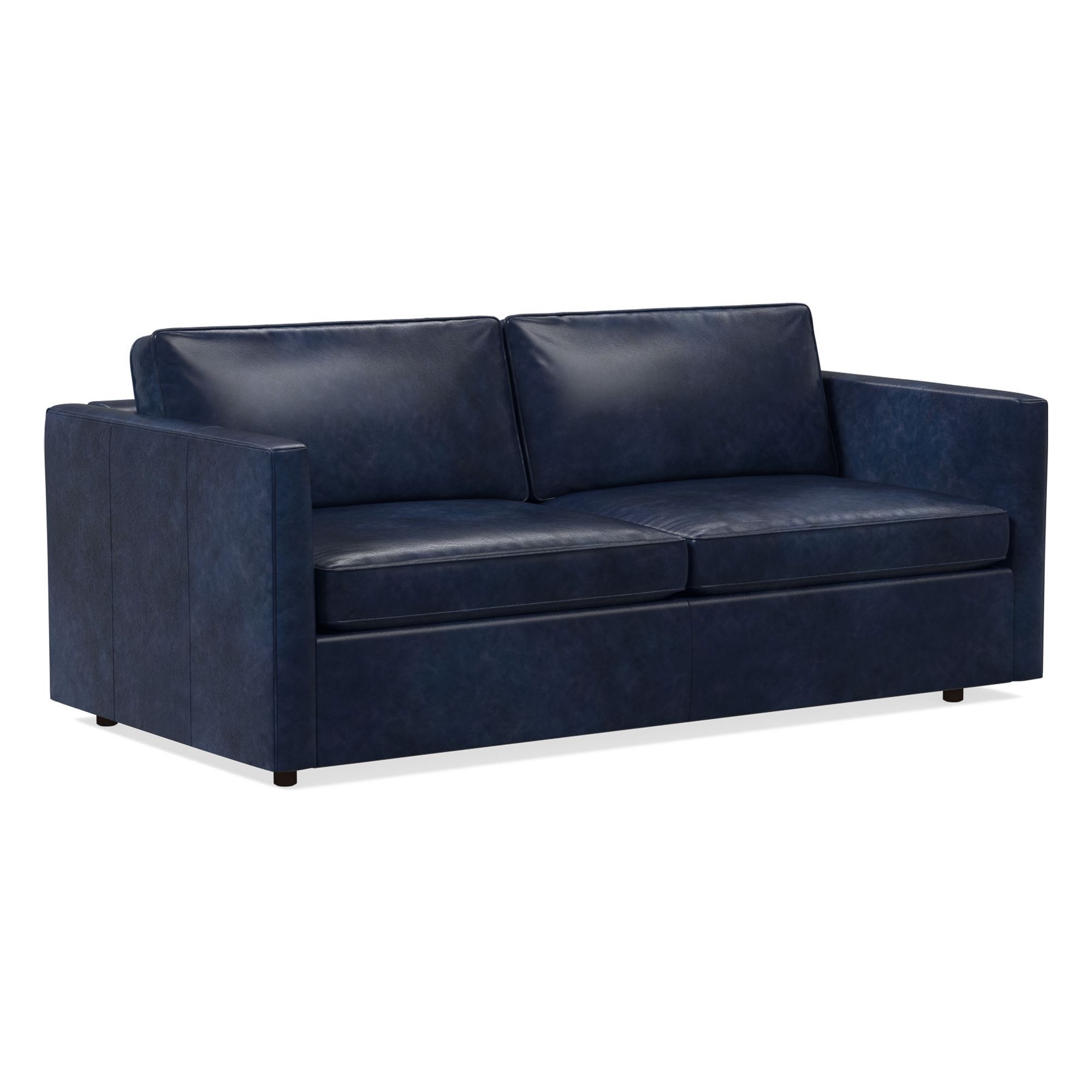 Harris Leather Queen Sleeper Sofa (78") | West Elm