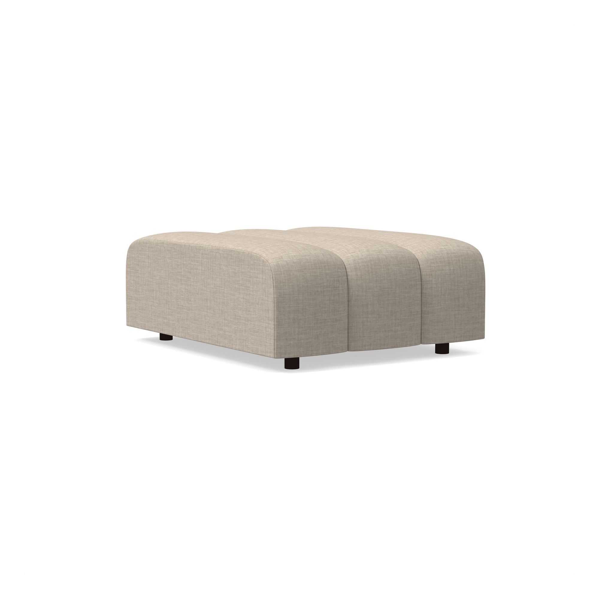 Avalon Channeled Ottoman | West Elm