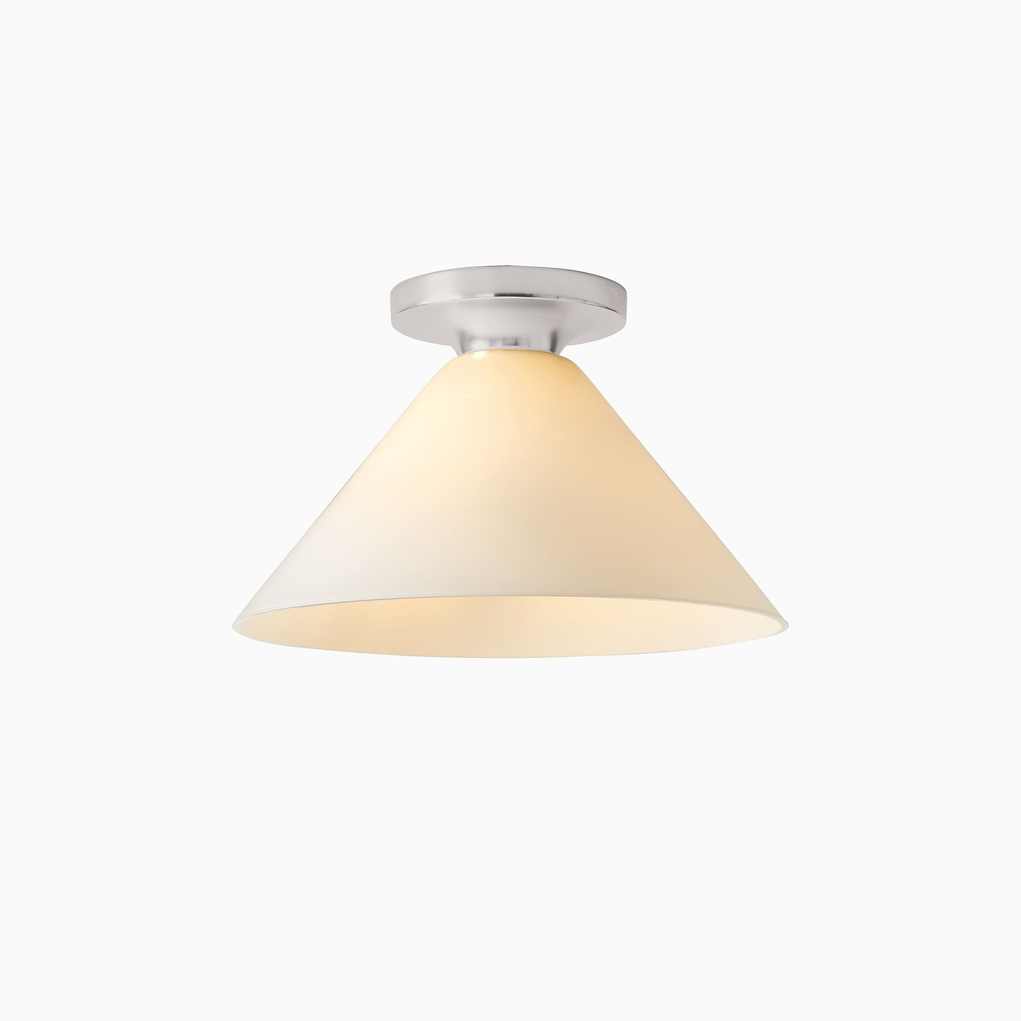 Sculptural Cone Flush Mount | West Elm