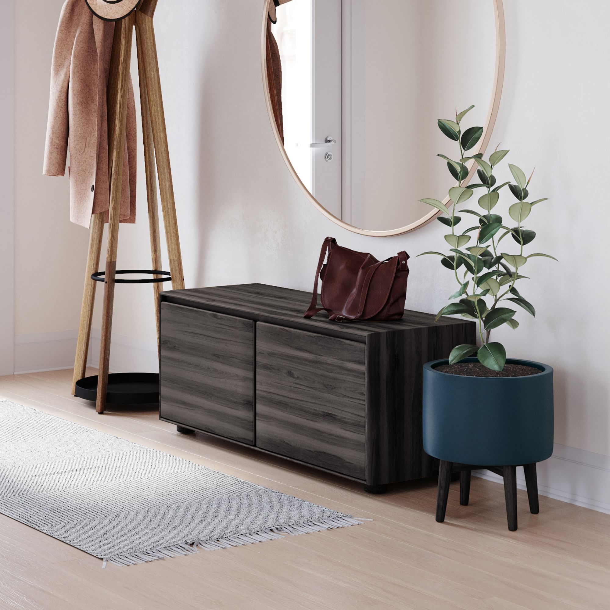 Anton Solid Wood Entryway Bench | West Elm