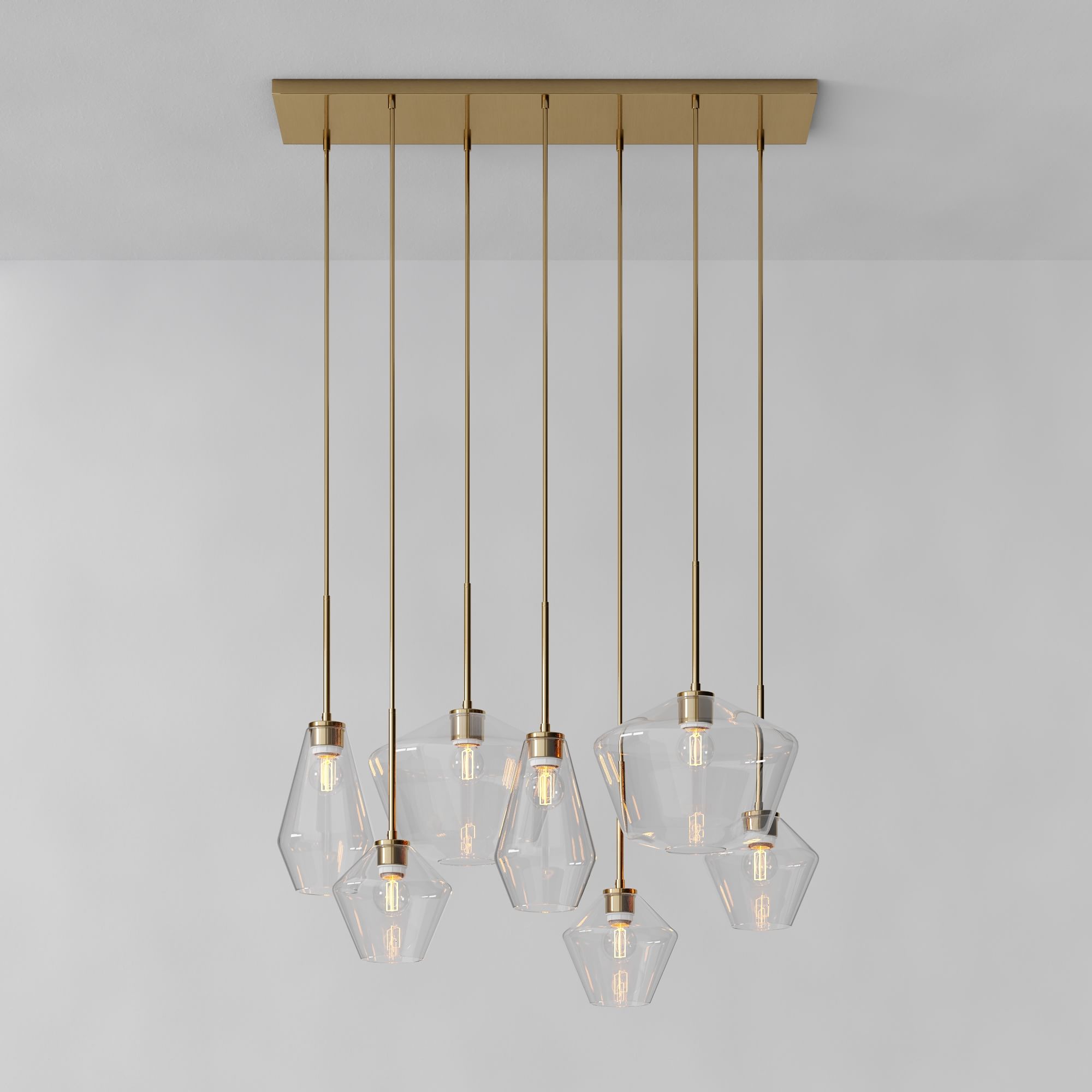 Sculptural 7-Light Geo Chandelier | West Elm