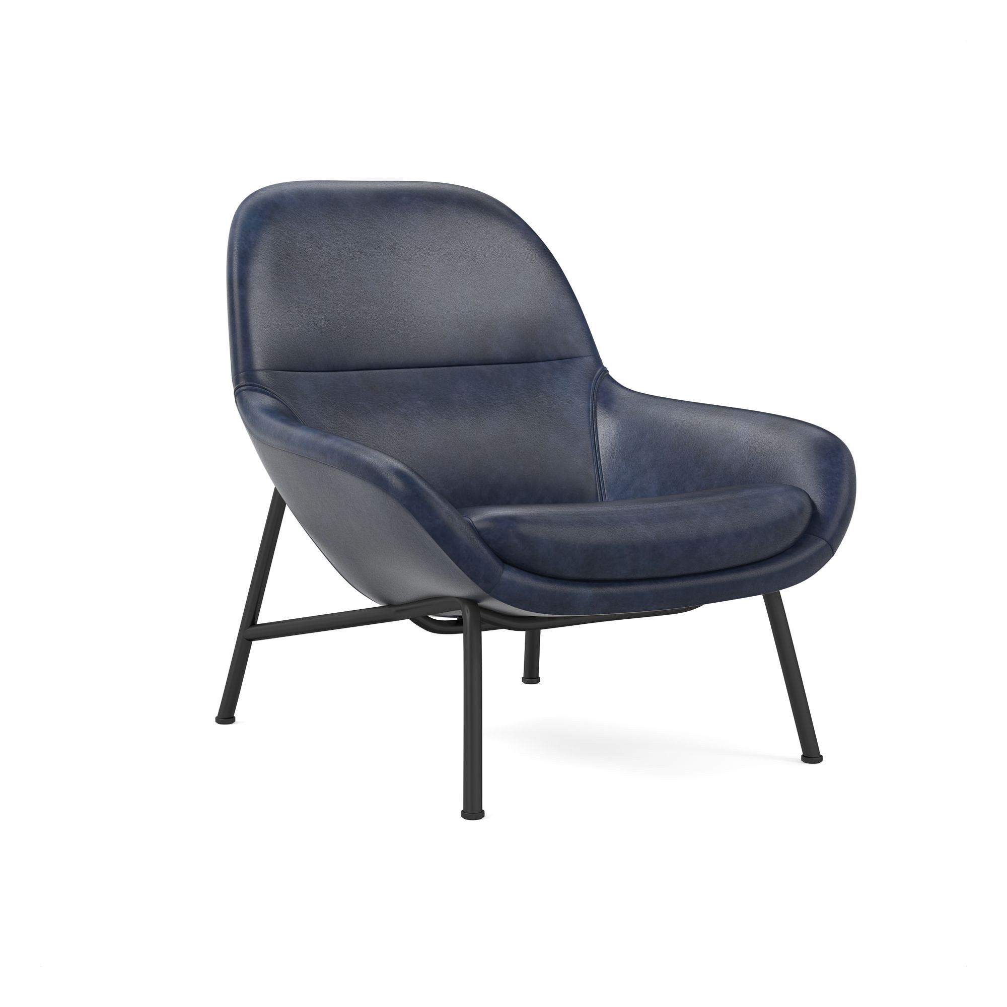 Fillmore Mid-Century Leather Chair | West Elm