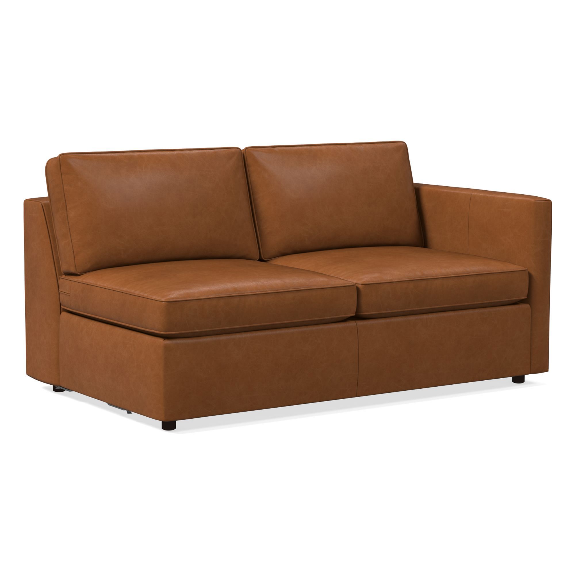 Build Your Own - Harris Leather Sectional | West Elm