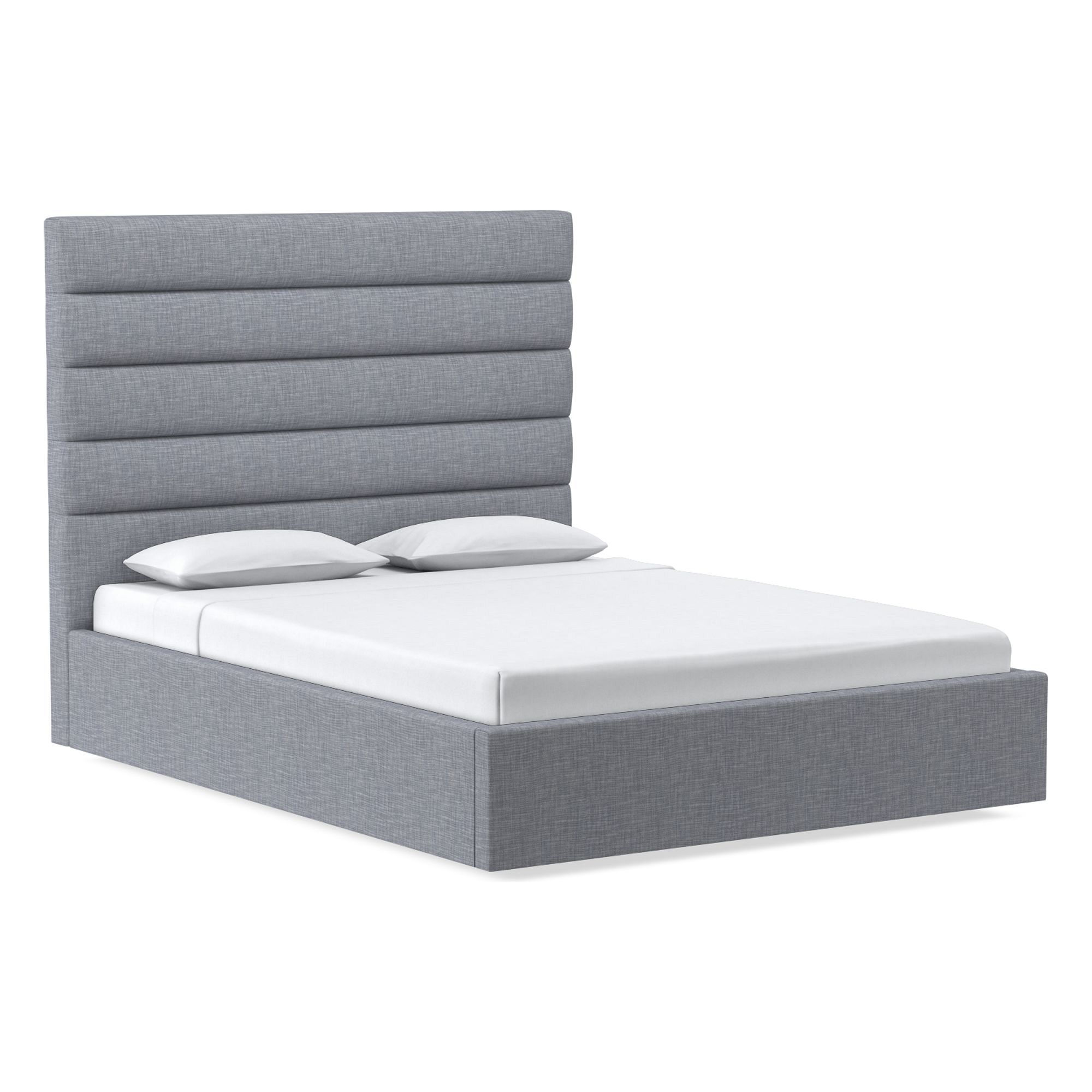 Emmett Channeled Low Profile Bed | West Elm