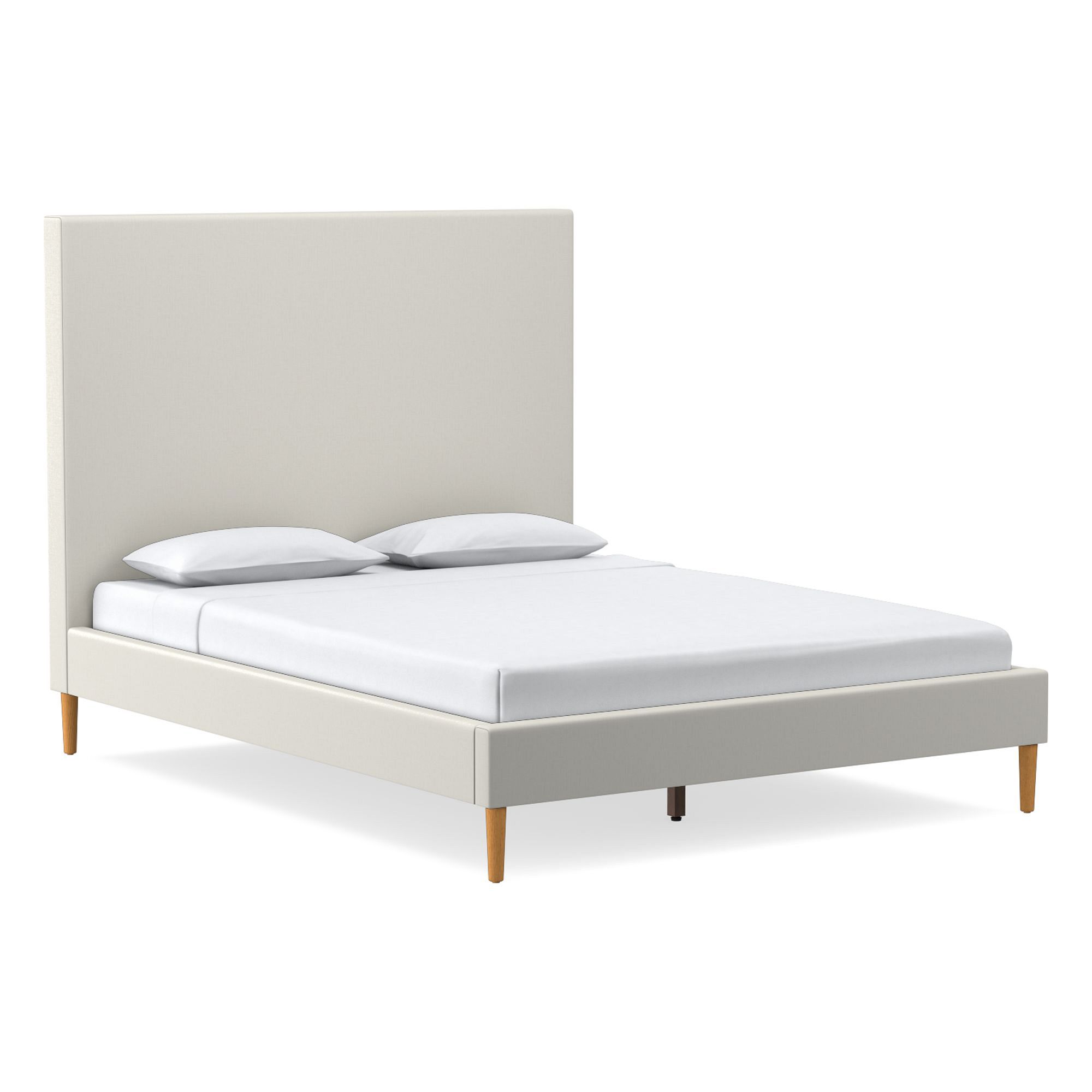 Emmett Nontufted Bed - Wood Legs | West Elm