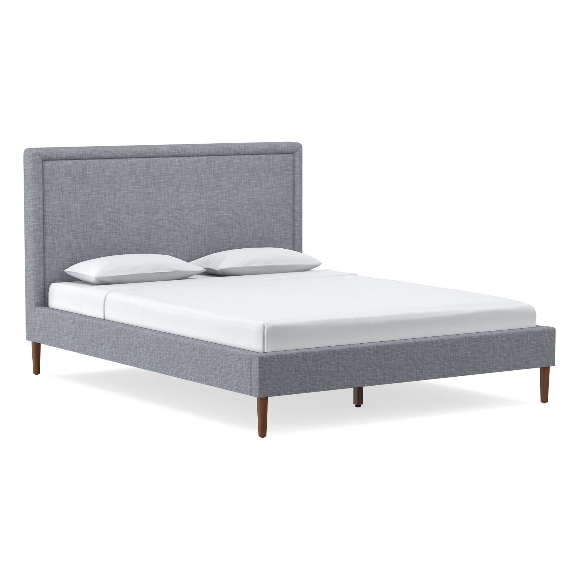 Emmett Nontufted Bed - Wood Legs | West Elm