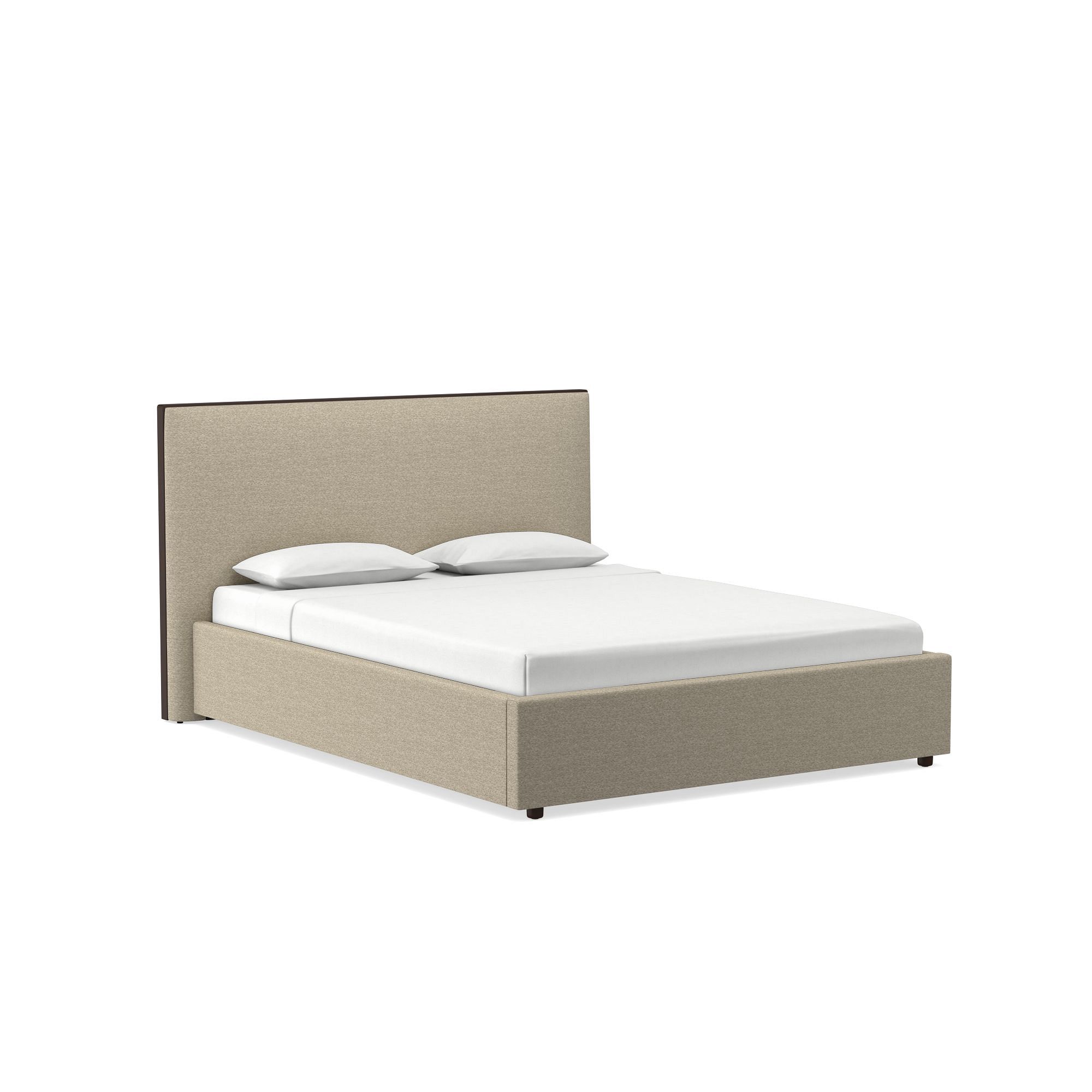 Schaefer Wood Trim Low Profile Bed | West Elm