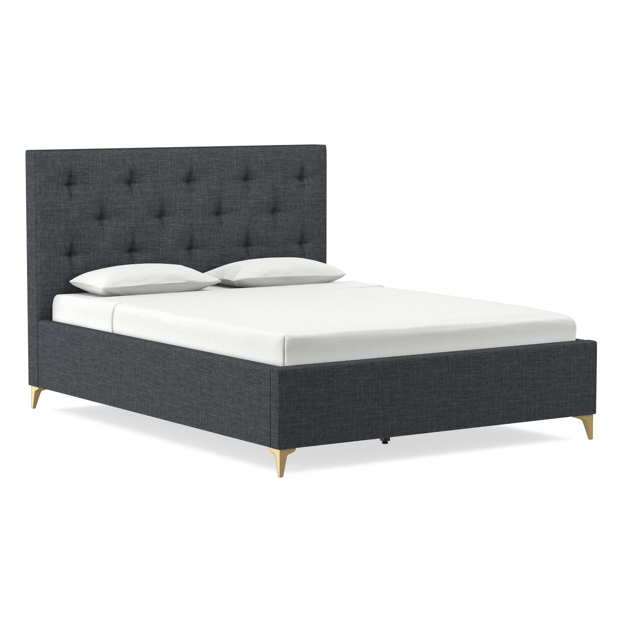 Emmett Tufted Low Profile Bed | West Elm