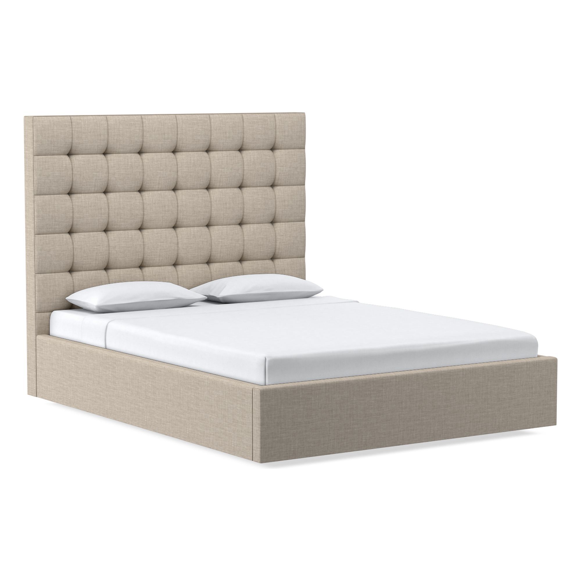 Emmett Tufted Low Profile Bed | West Elm