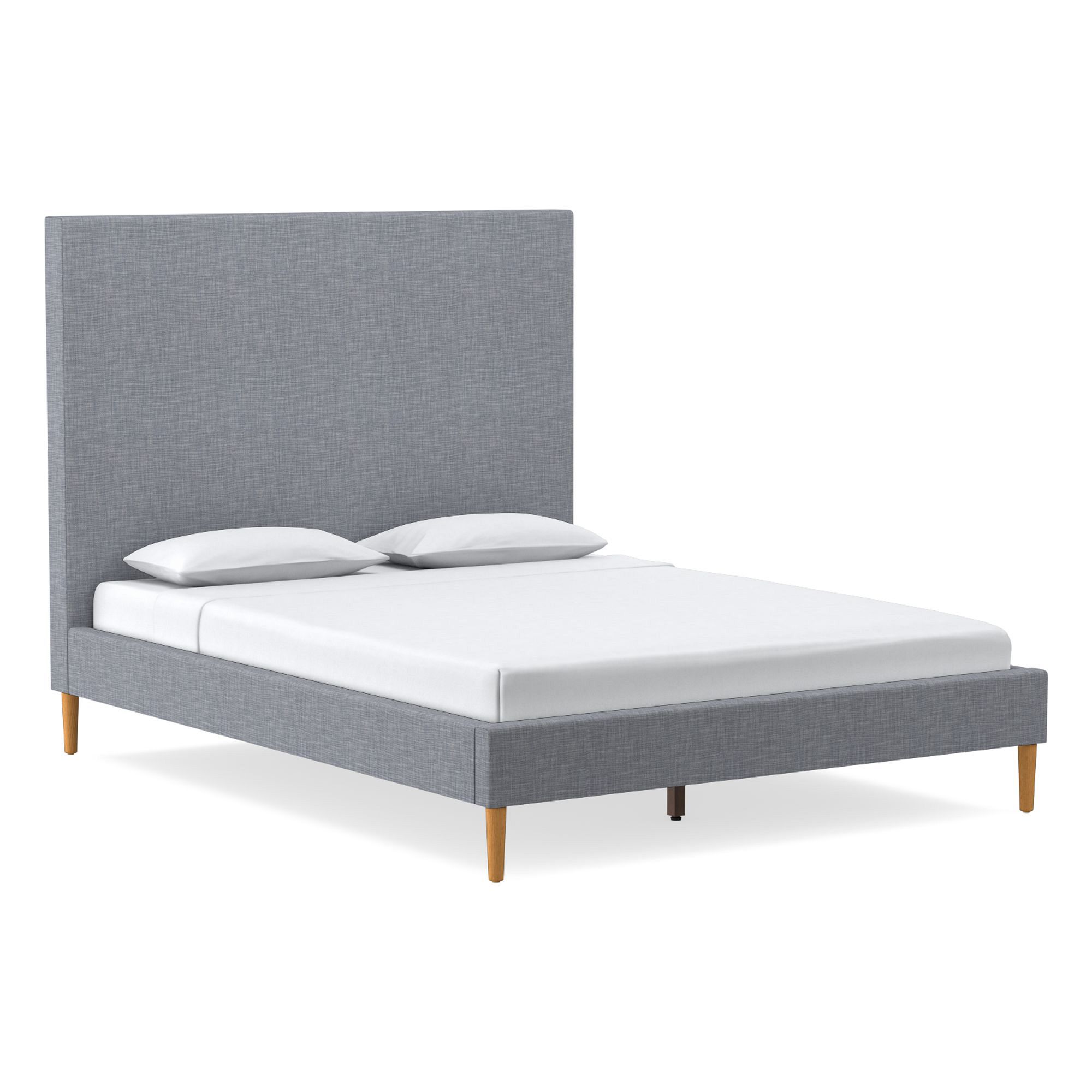 Emmett Nontufted Bed - Wood Legs | West Elm