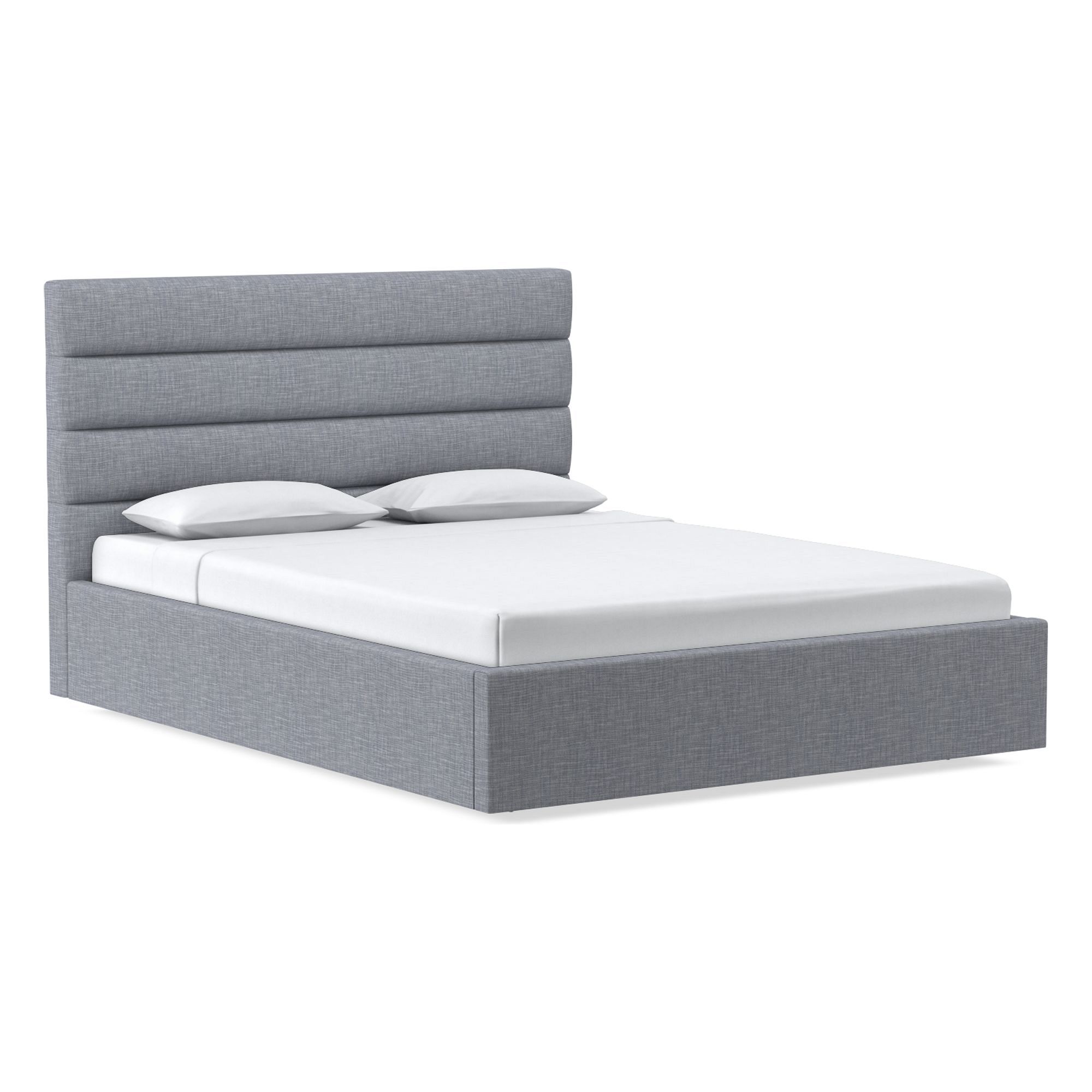 Emmett Channeled Low Profile Bed | West Elm