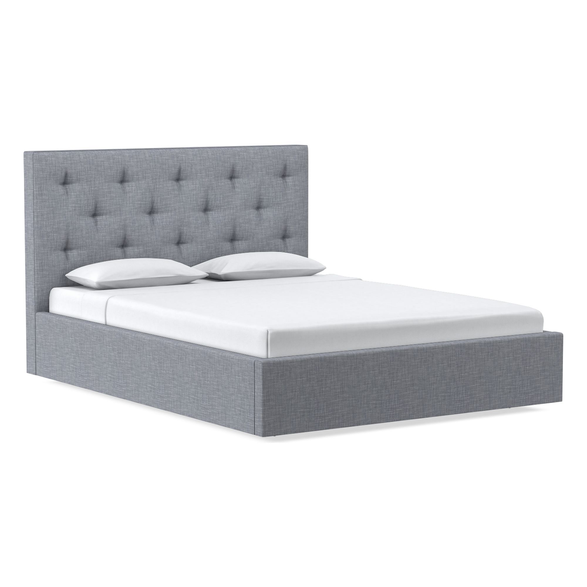 Emmett Tufted Low Profile Bed | West Elm