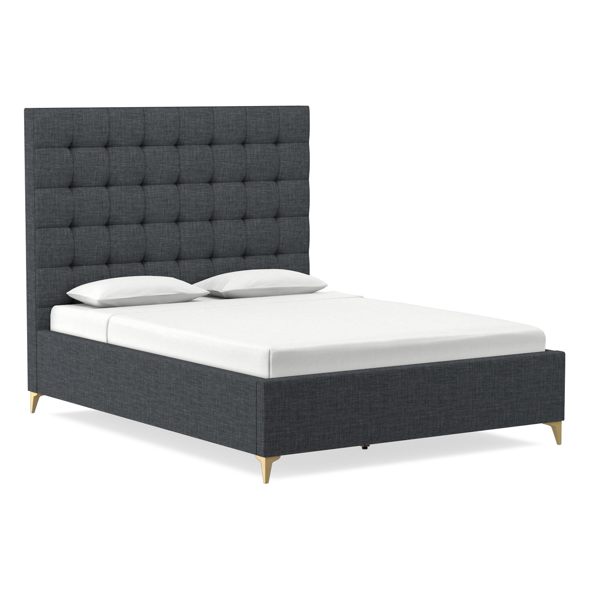 Emmett Tufted Low Profile Bed | West Elm