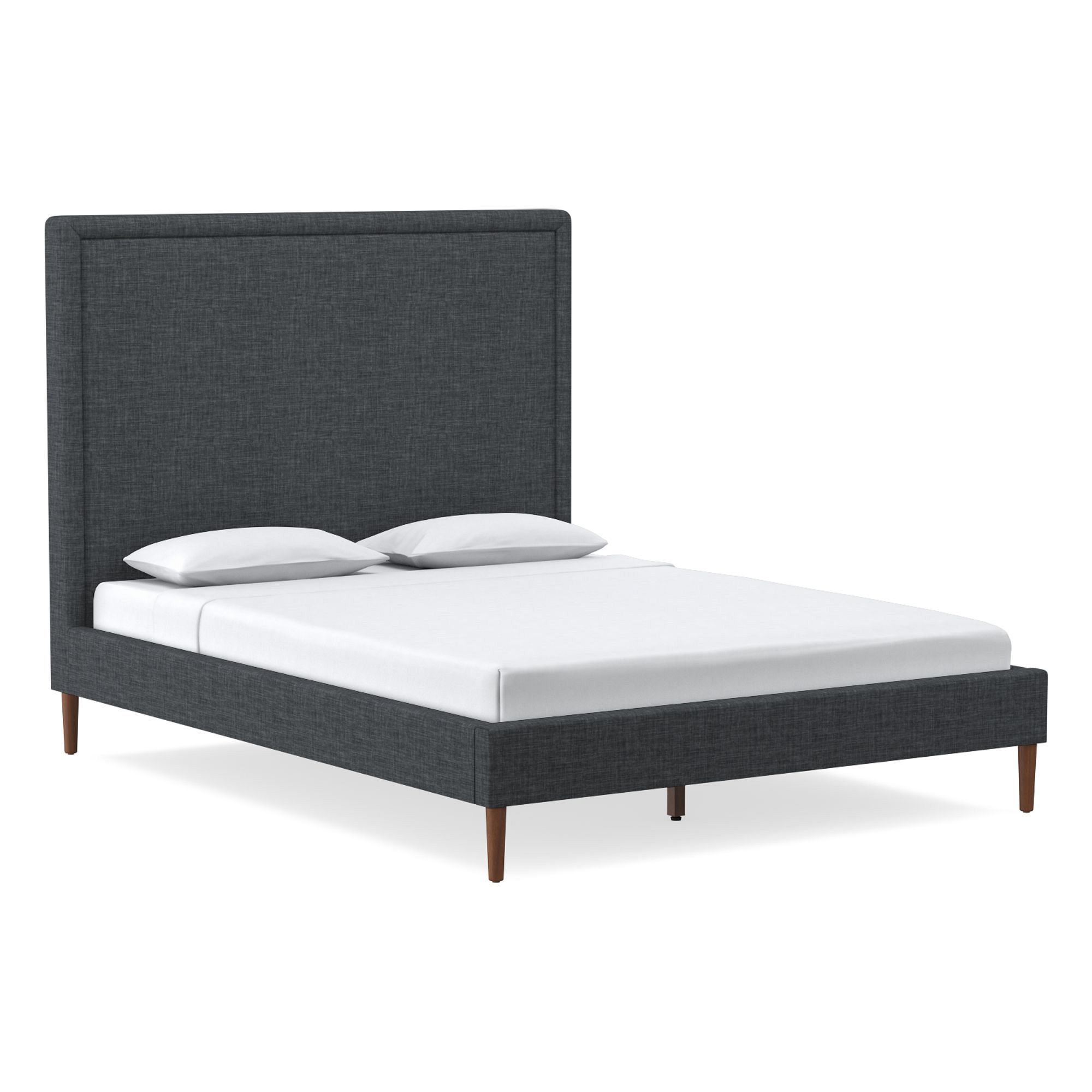 Emmett Nontufted Bed - Wood Legs | West Elm