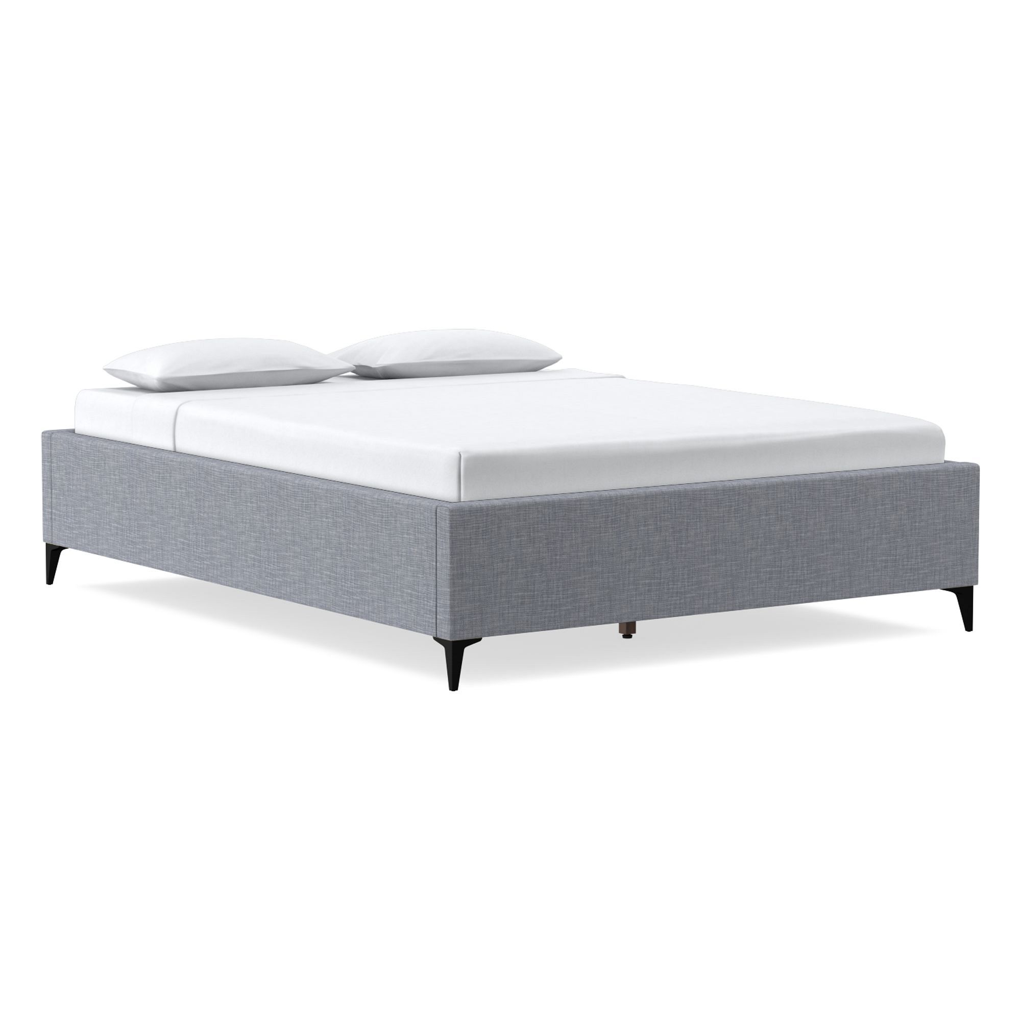 Upholstered Low Profile Bed Frame | West Elm