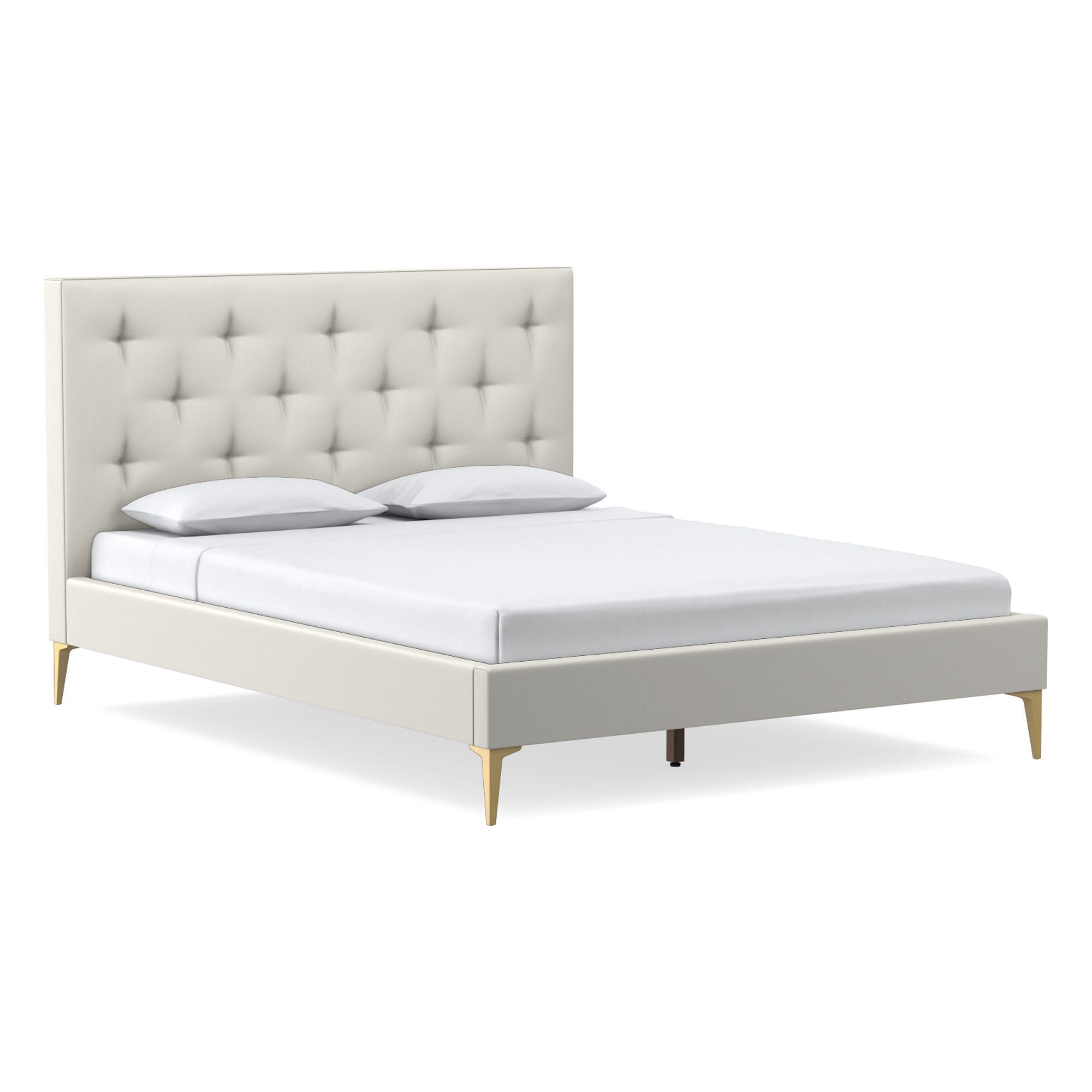 Emmett Tufted Bed - Metal Legs | West Elm