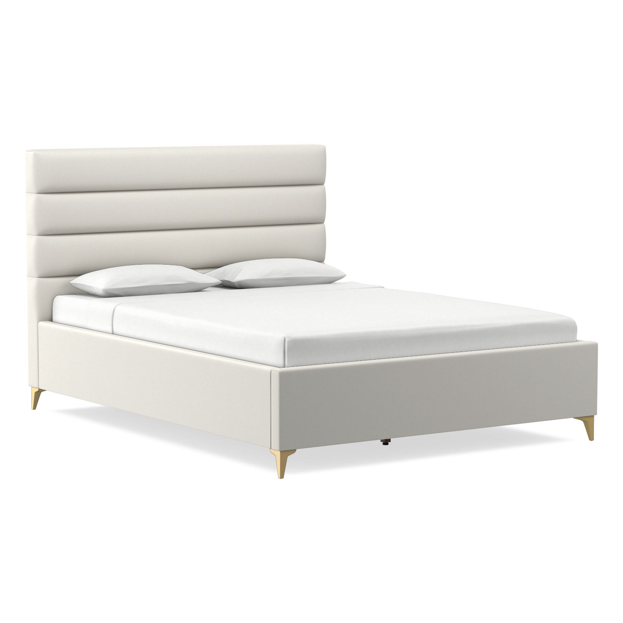 Emmett Channeled Low Profile Bed | West Elm