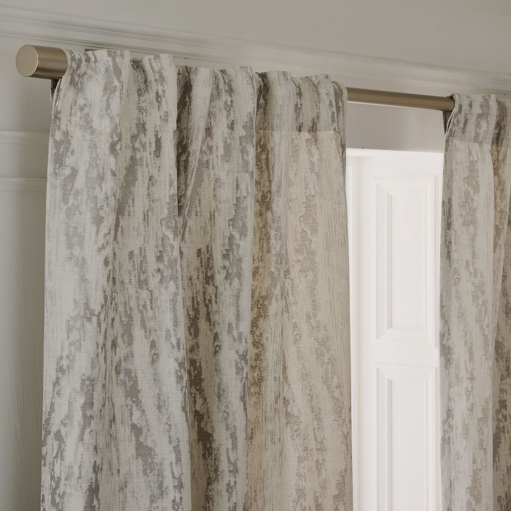 Bark Texture Jacquard Curtain | West Elm