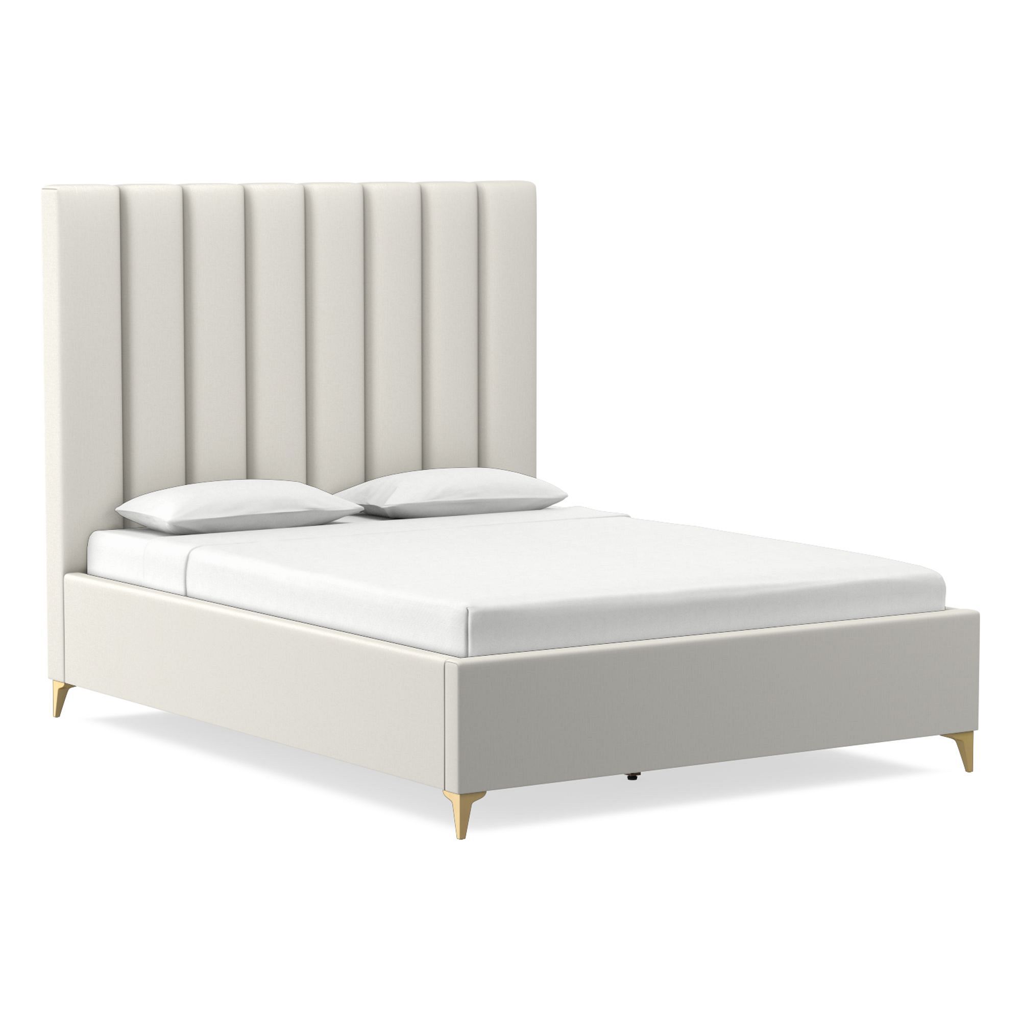 Emmett Channeled Low Profile Bed | West Elm