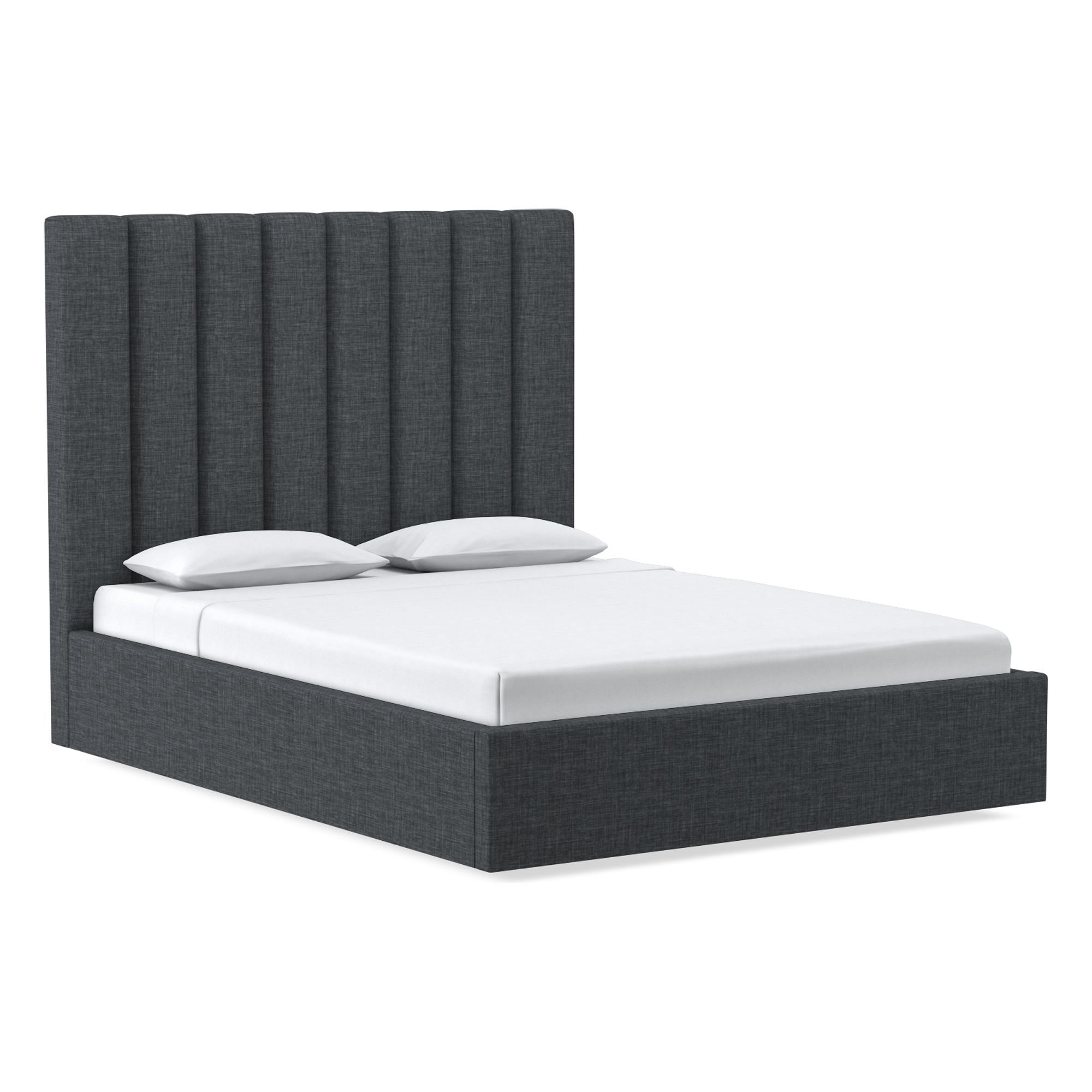 Emmett Channeled Low Profile Bed | West Elm