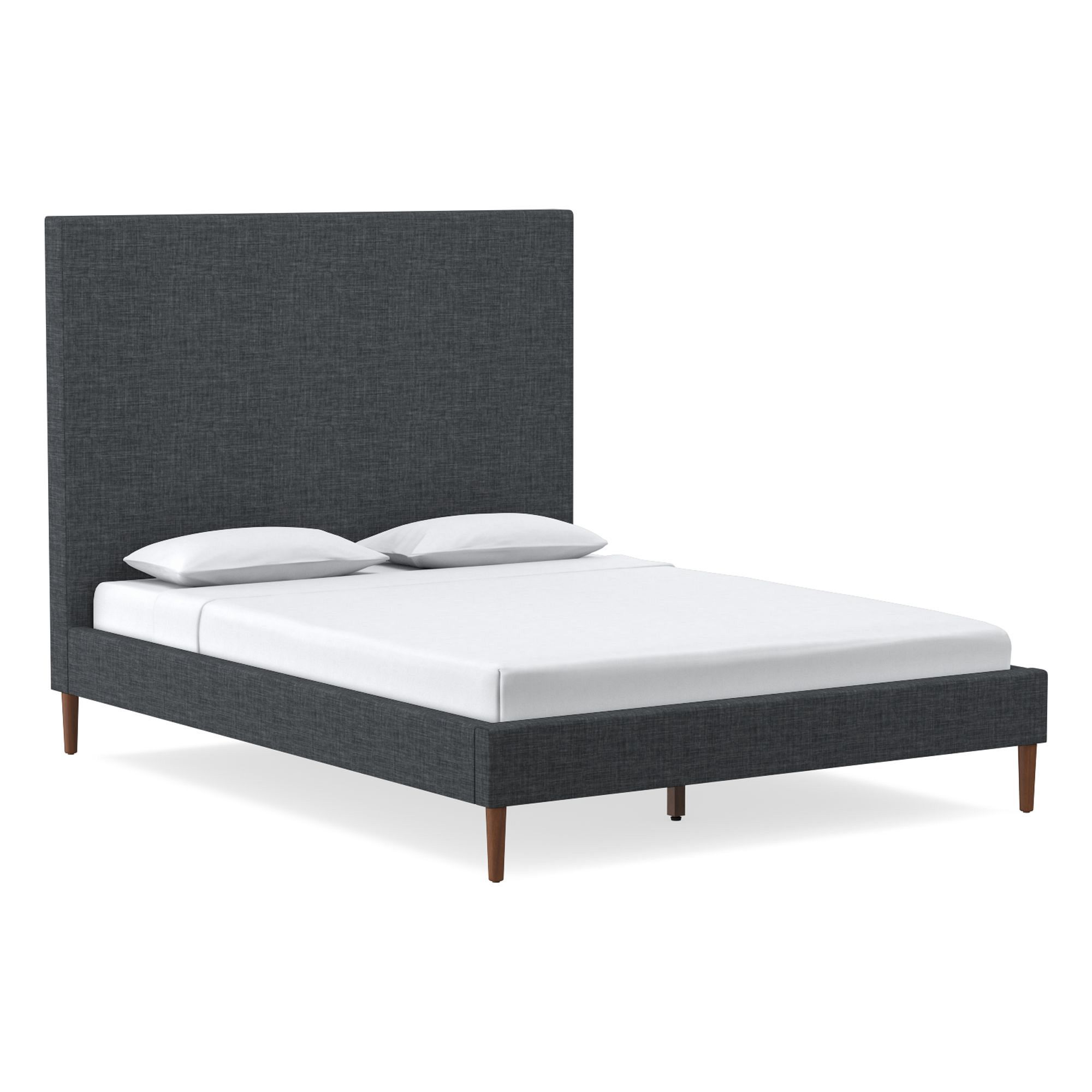 Emmett Nontufted Bed - Wood Legs | West Elm