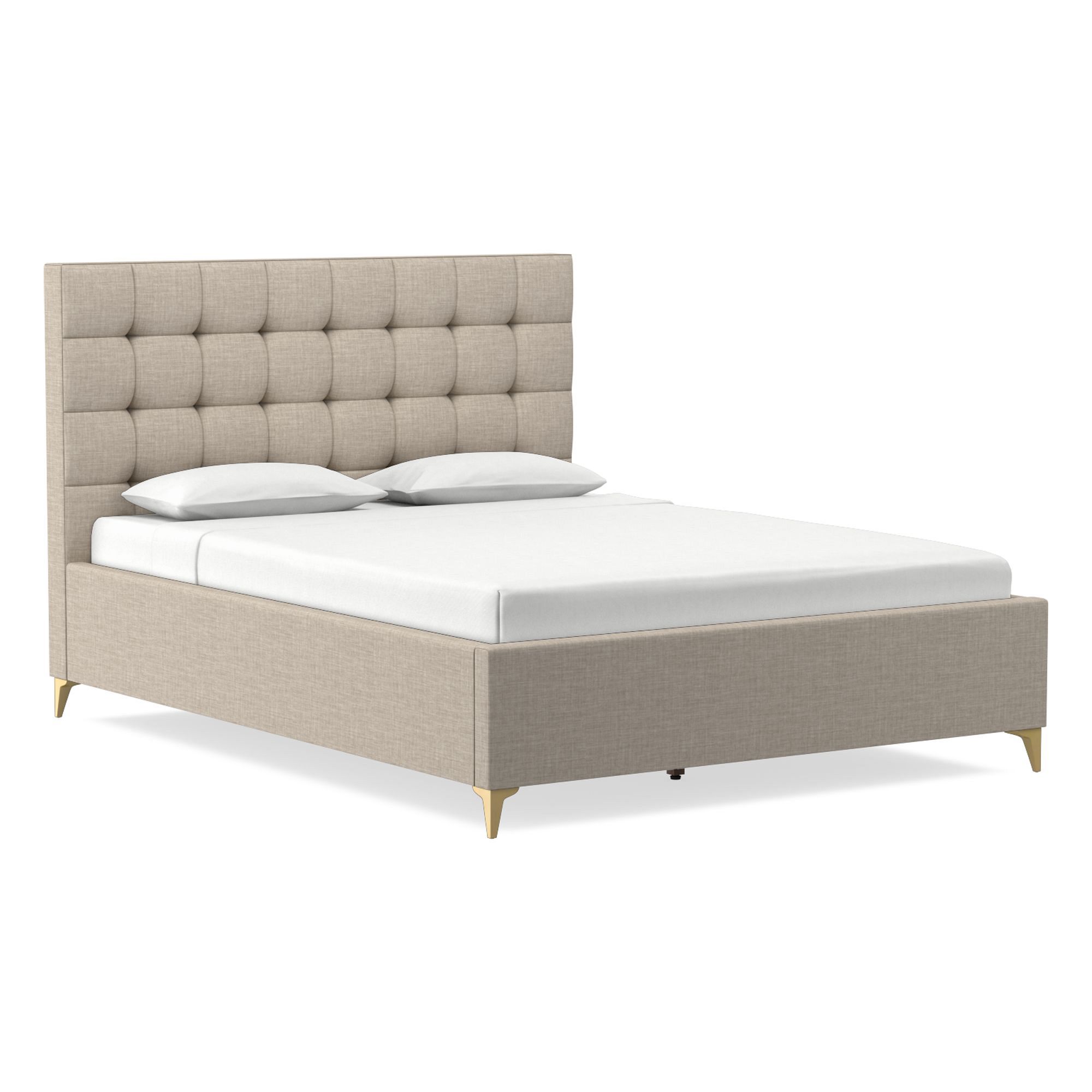 Emmett Tufted Low Profile Bed | West Elm