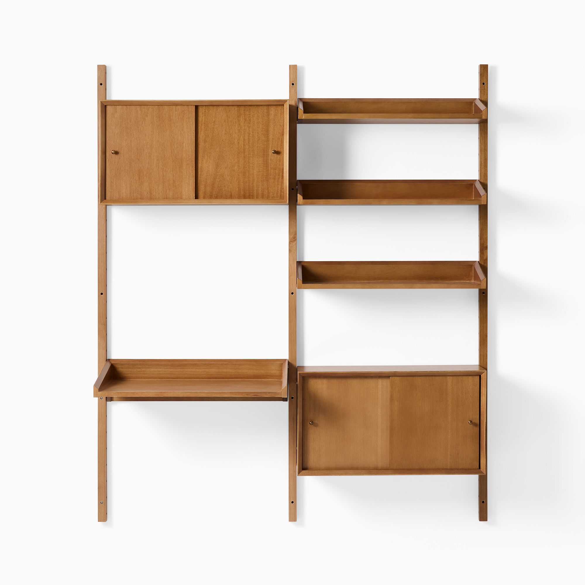 Mid-Century Modular Storage Wall Desk | West Elm