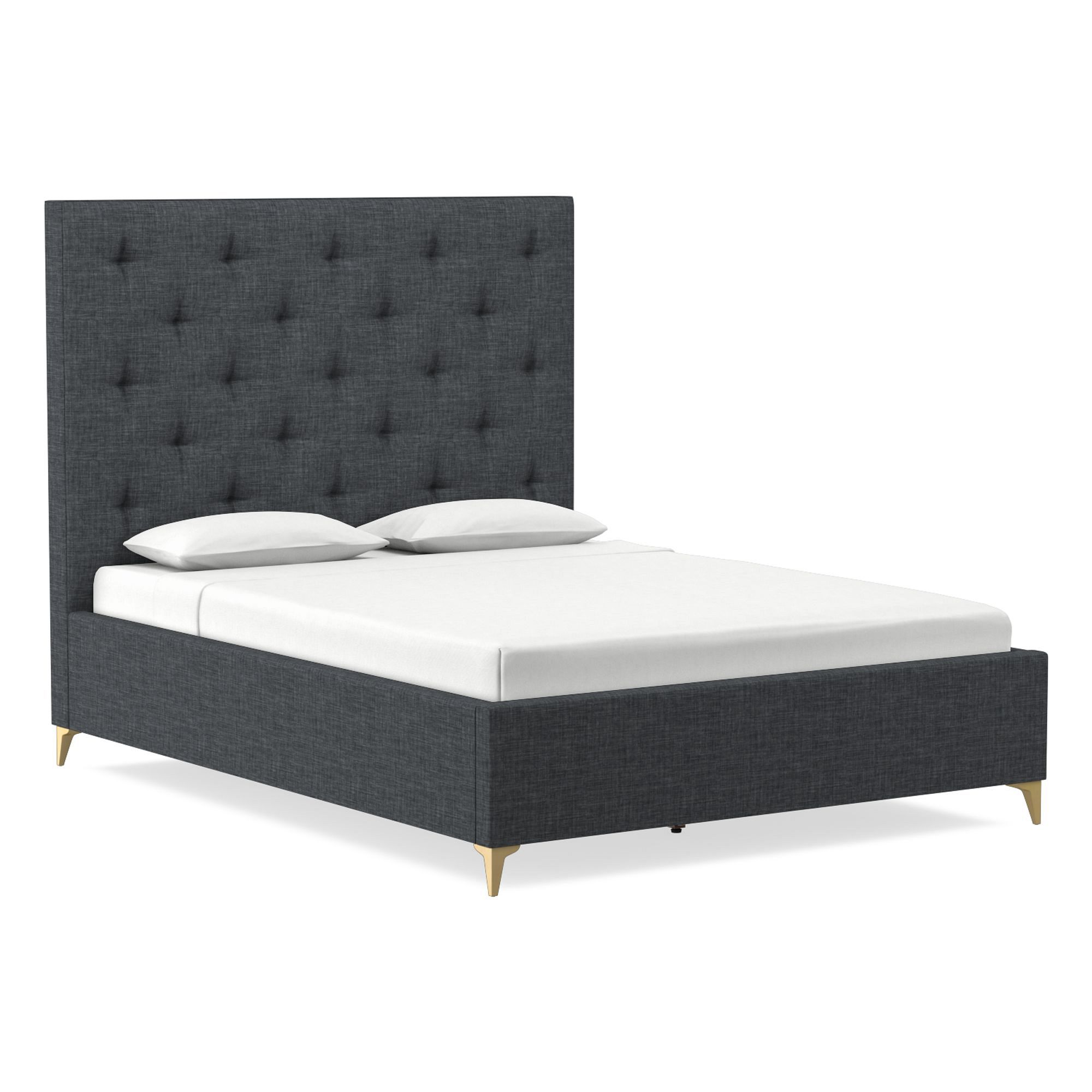 Emmett Tufted Low Profile Bed | West Elm