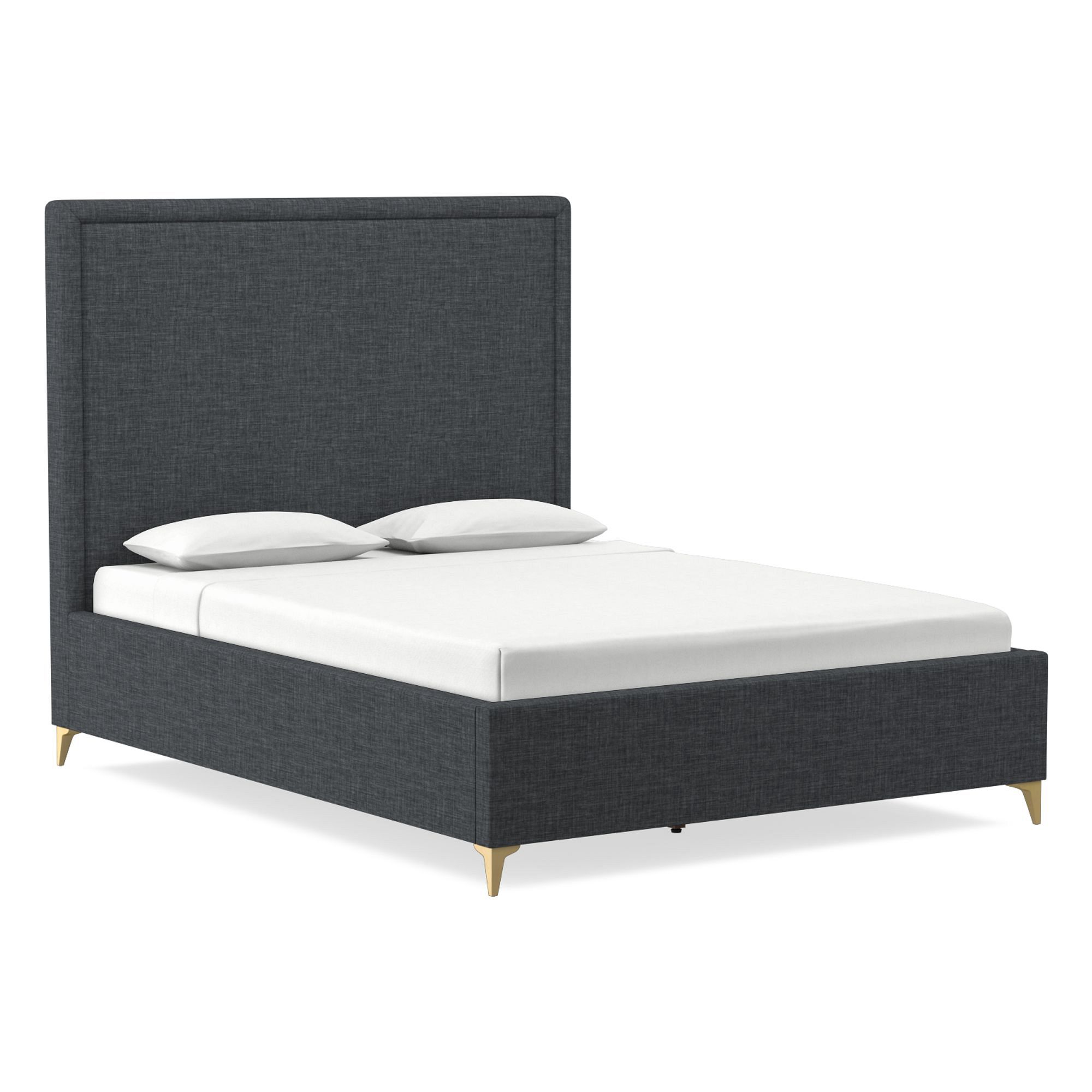 Emmett Nontufted Low Profile Bed | West Elm