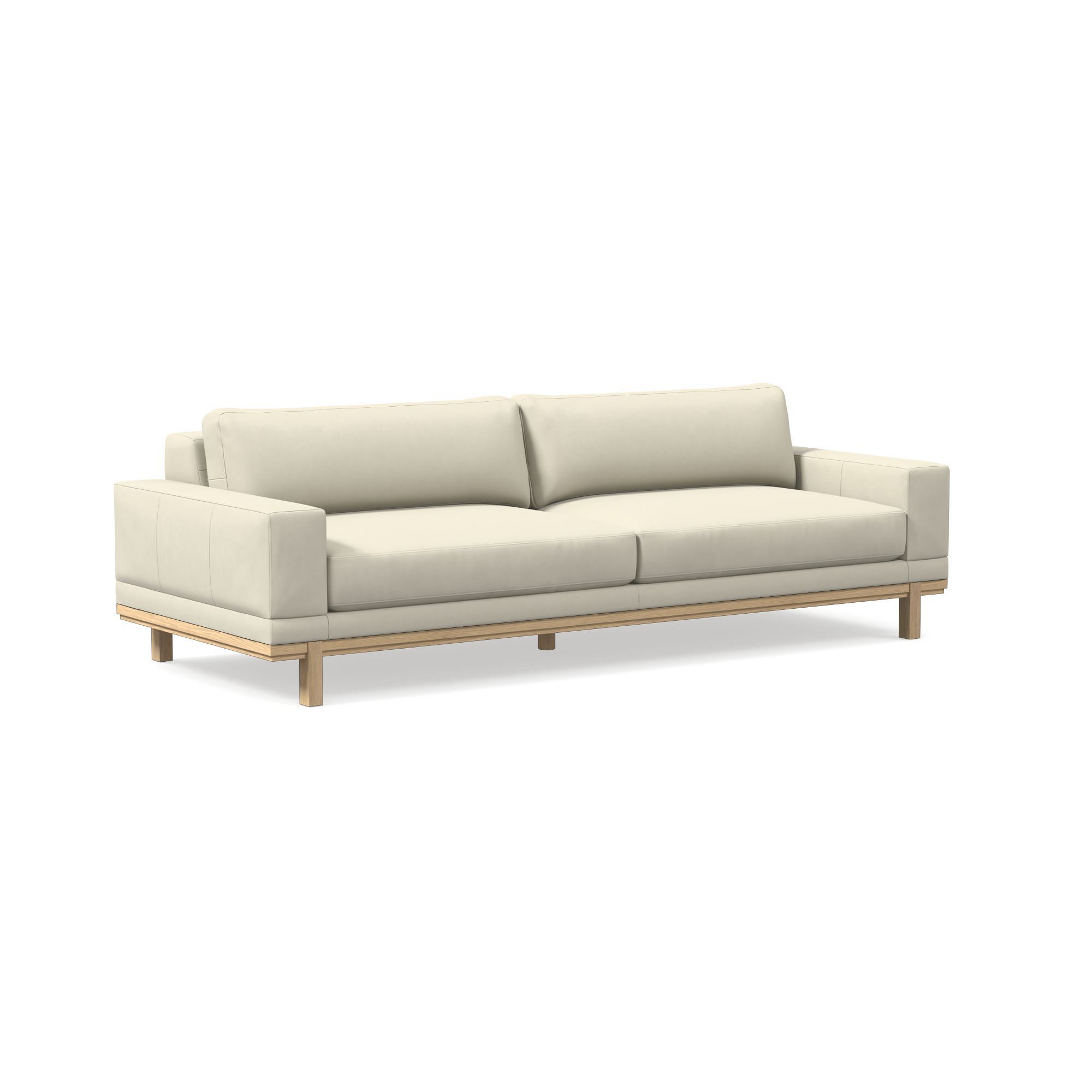 Dewitt Leather Sofa (76"–96") | West Elm