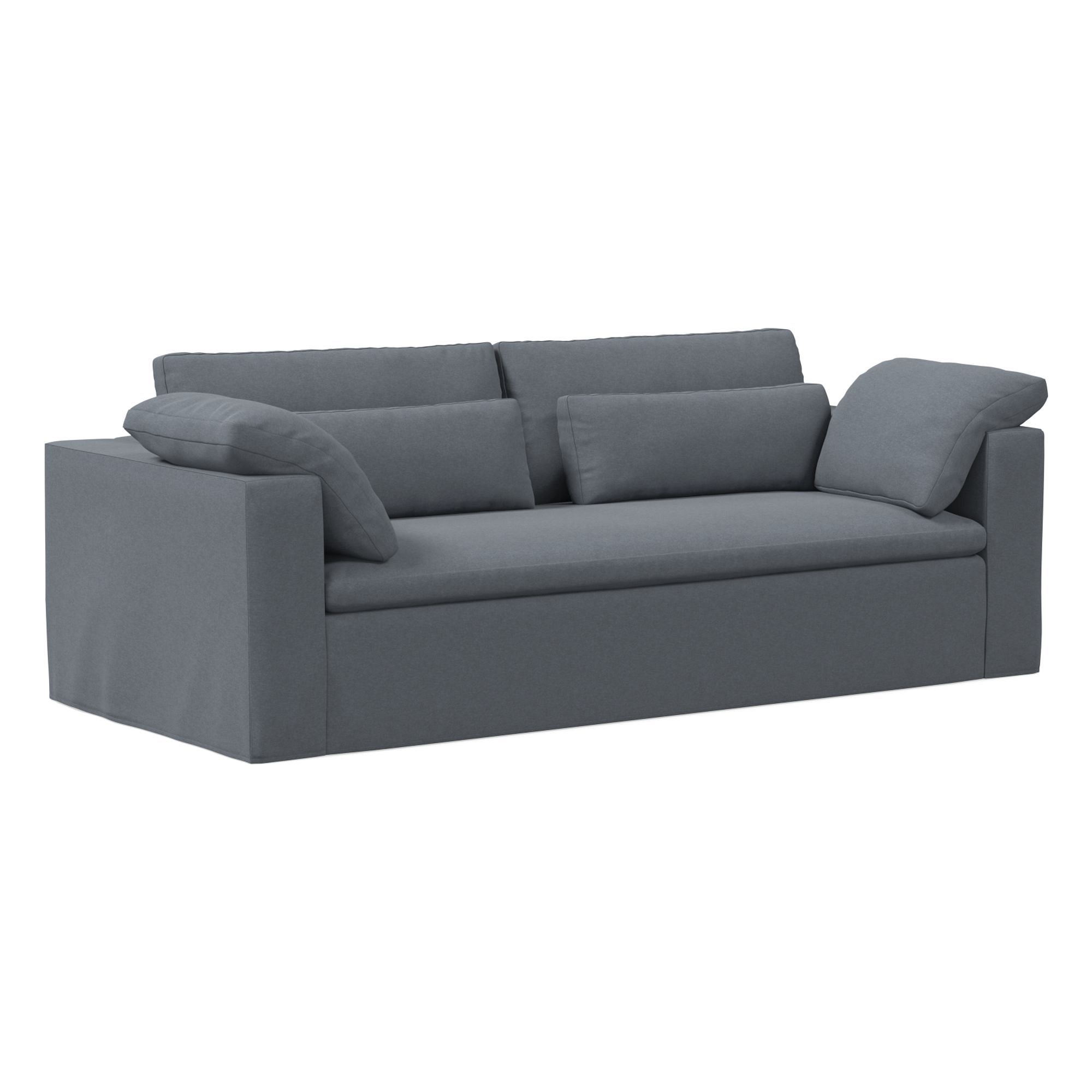 Harmony Modular Skirted Slipcover Sofa (82"–92") | West Elm